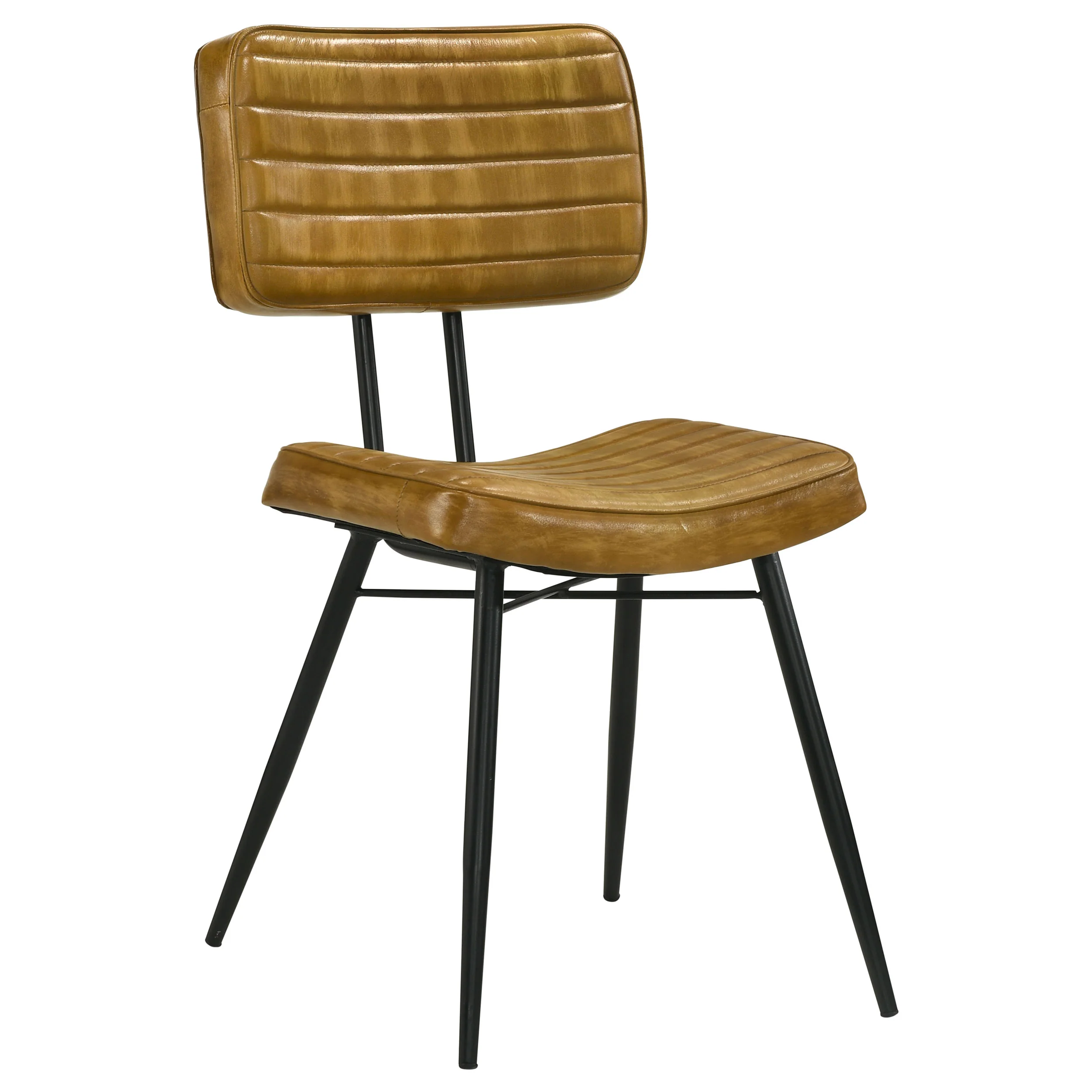 Misty Sheesham and Camel 7-piece Rectangular Dining Set - Image 7