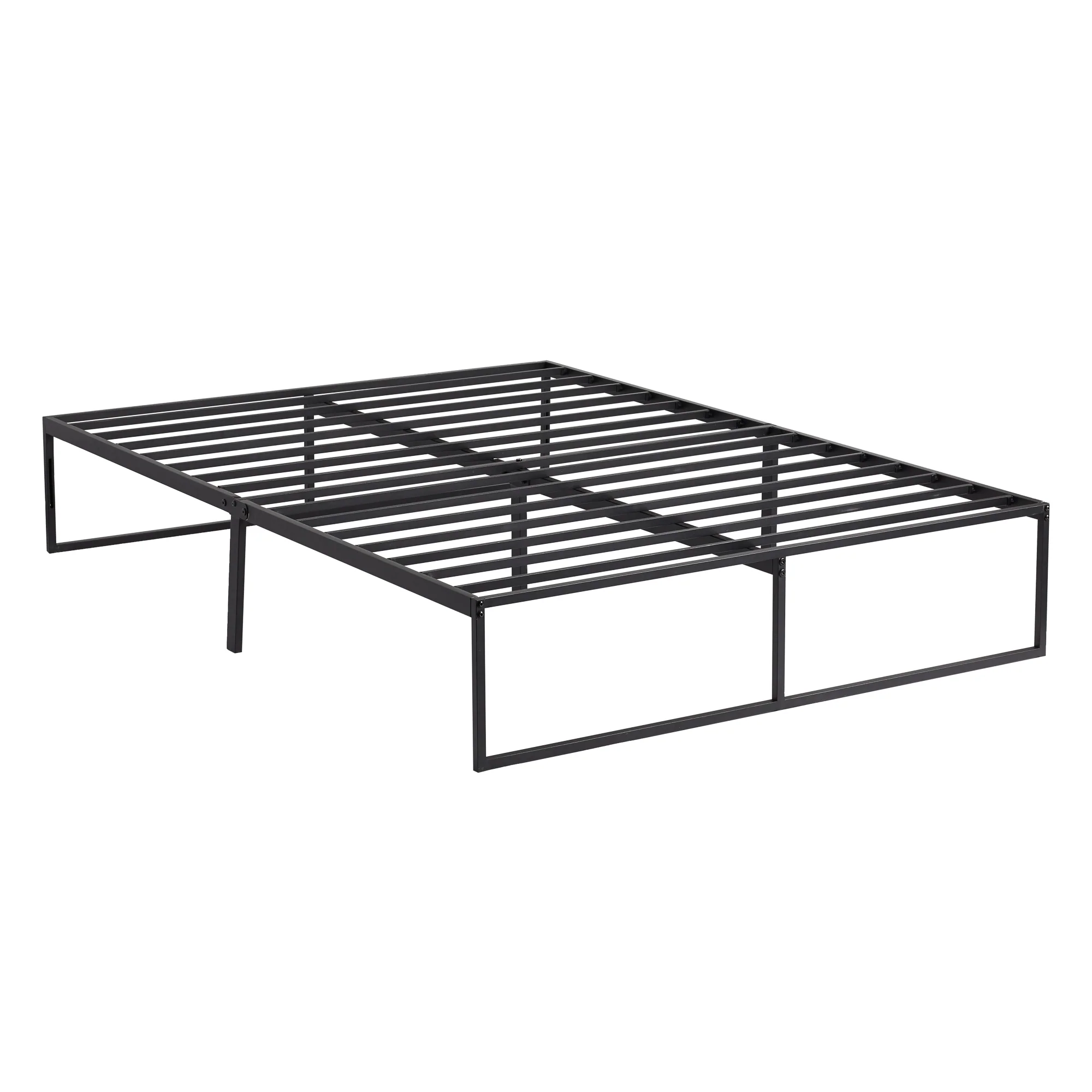 Modern Black King Platform Bed Frame - Image 2