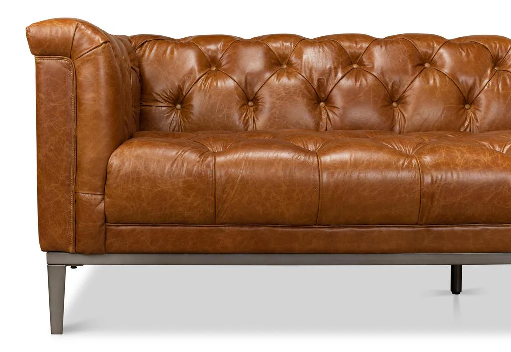 Modern Comfort Brown Cube Sofa - Image 13