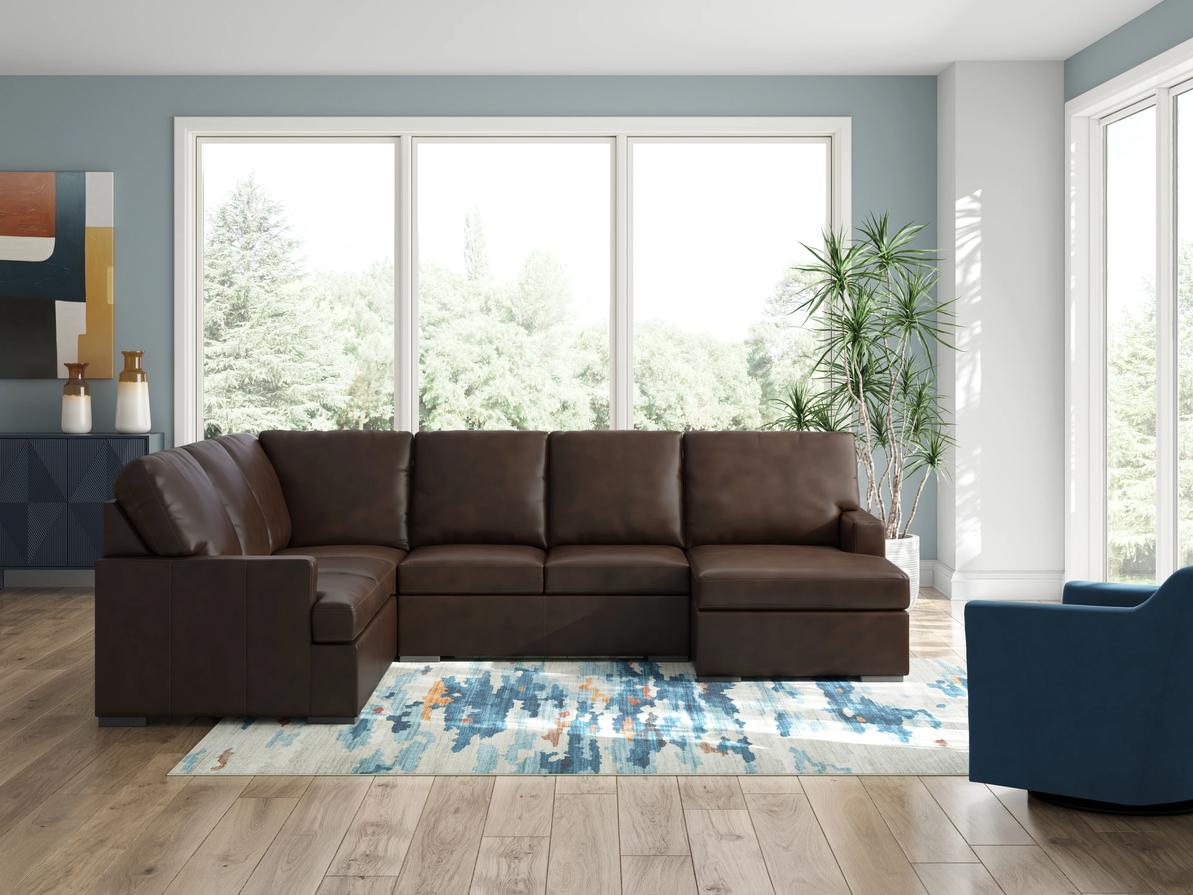 Modern Day Coffee 3-Piece Sectional with Chaise - Image 2