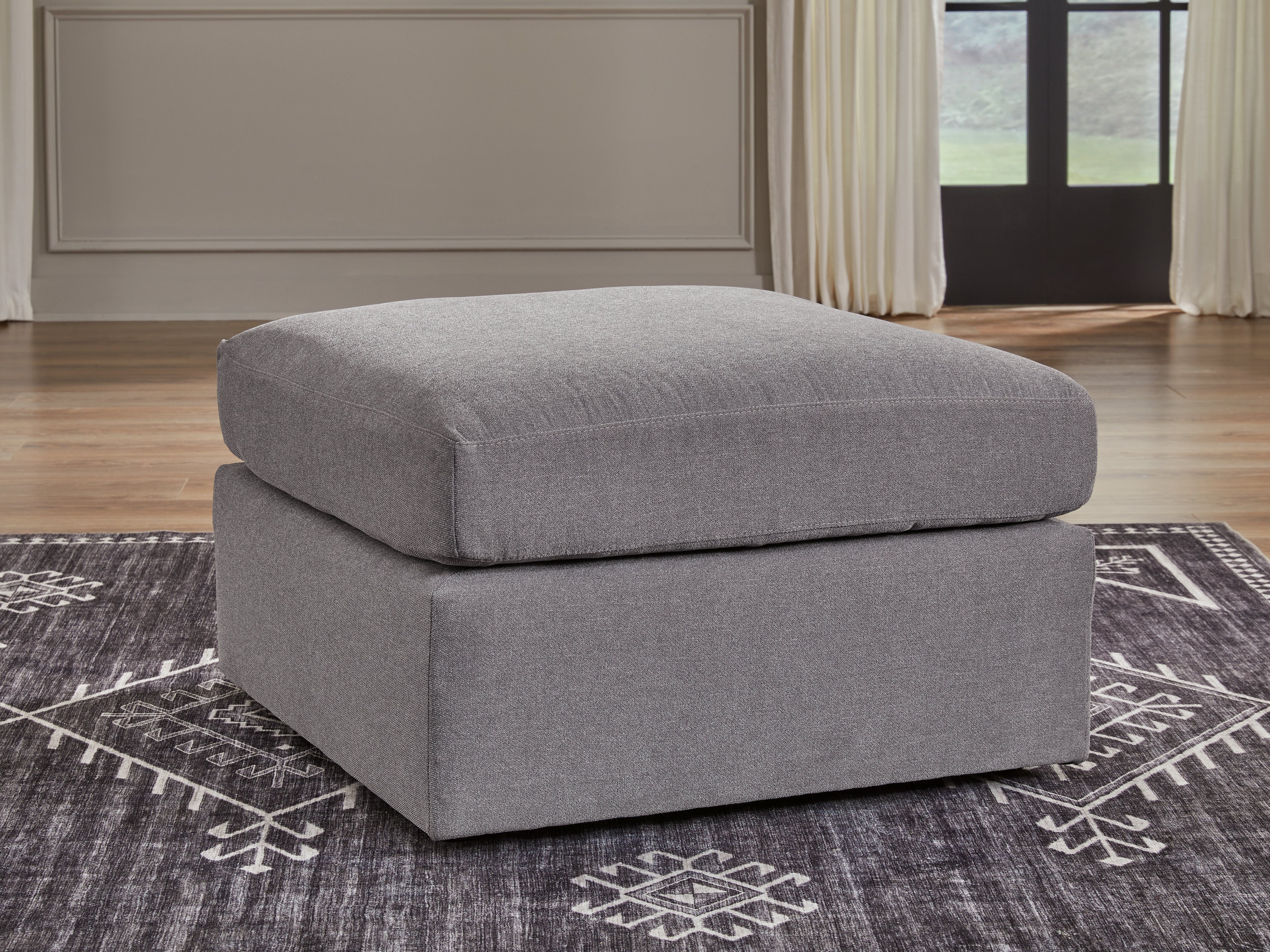 Modmax Granite 6-Piece Sectional and Oversized Accent Ottoman - Image 22