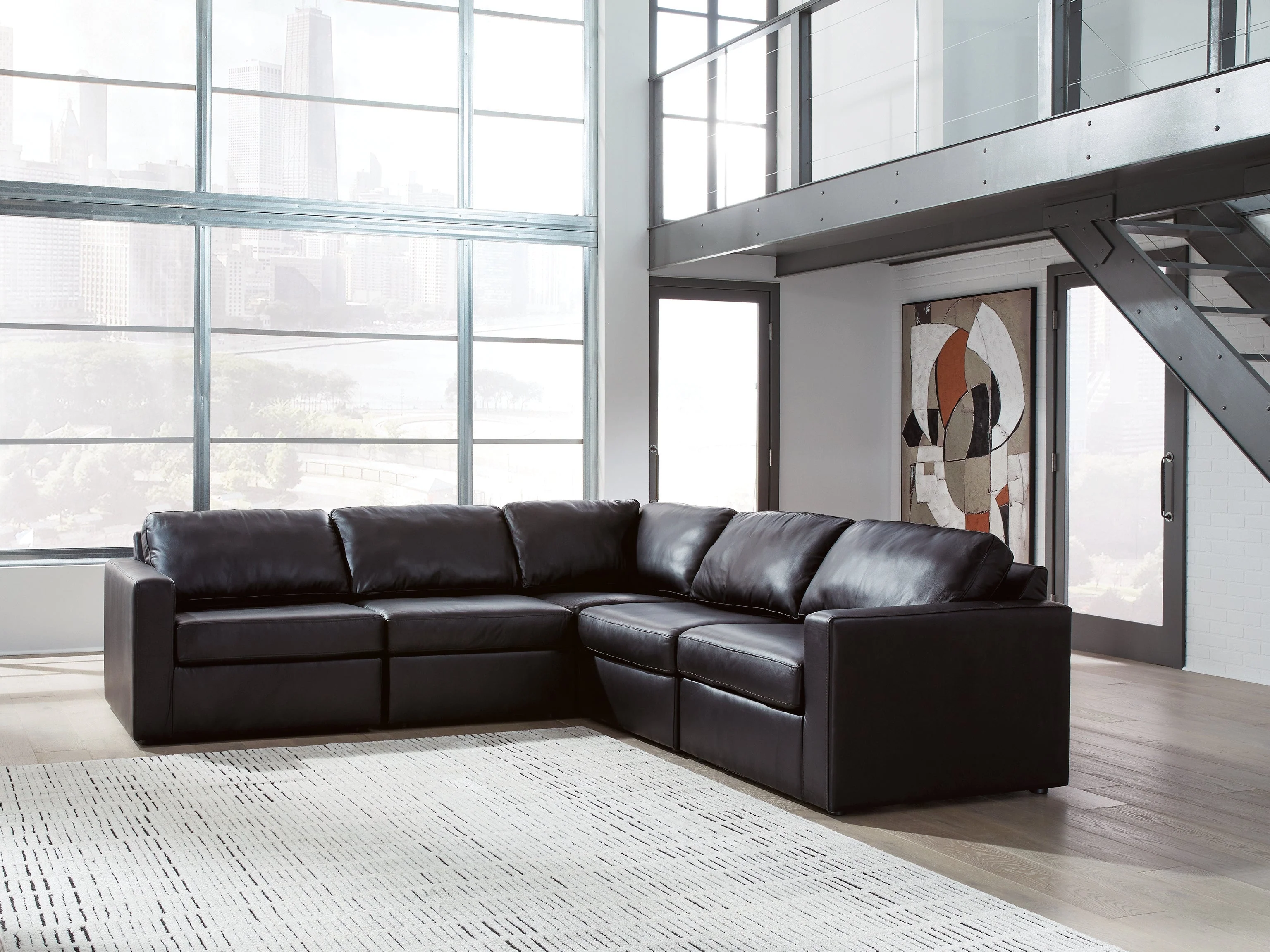 ModMax II Black 5-Piece Sectional (Online Special Price)
