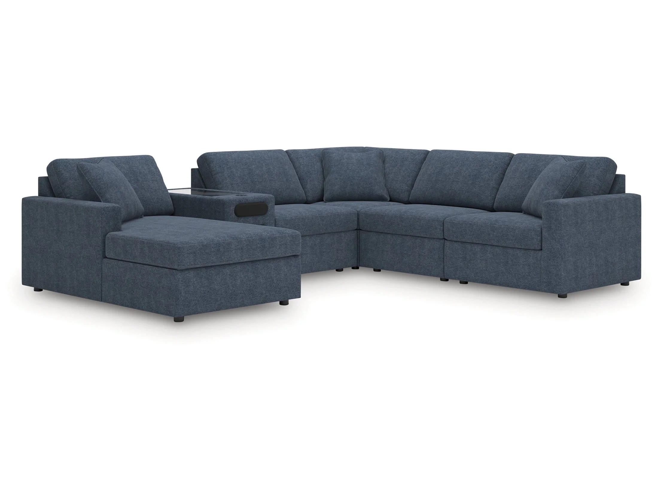 Modmax Ink 6-Piece Sectional with Audio System and Chaise (Online Special Price)