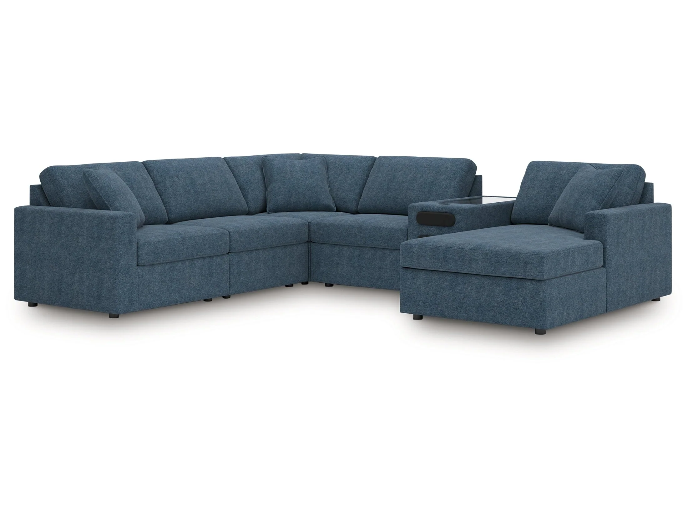 Modmax Ink 6-Piece Sectional with Audio System and Chaise (Online Special Price)