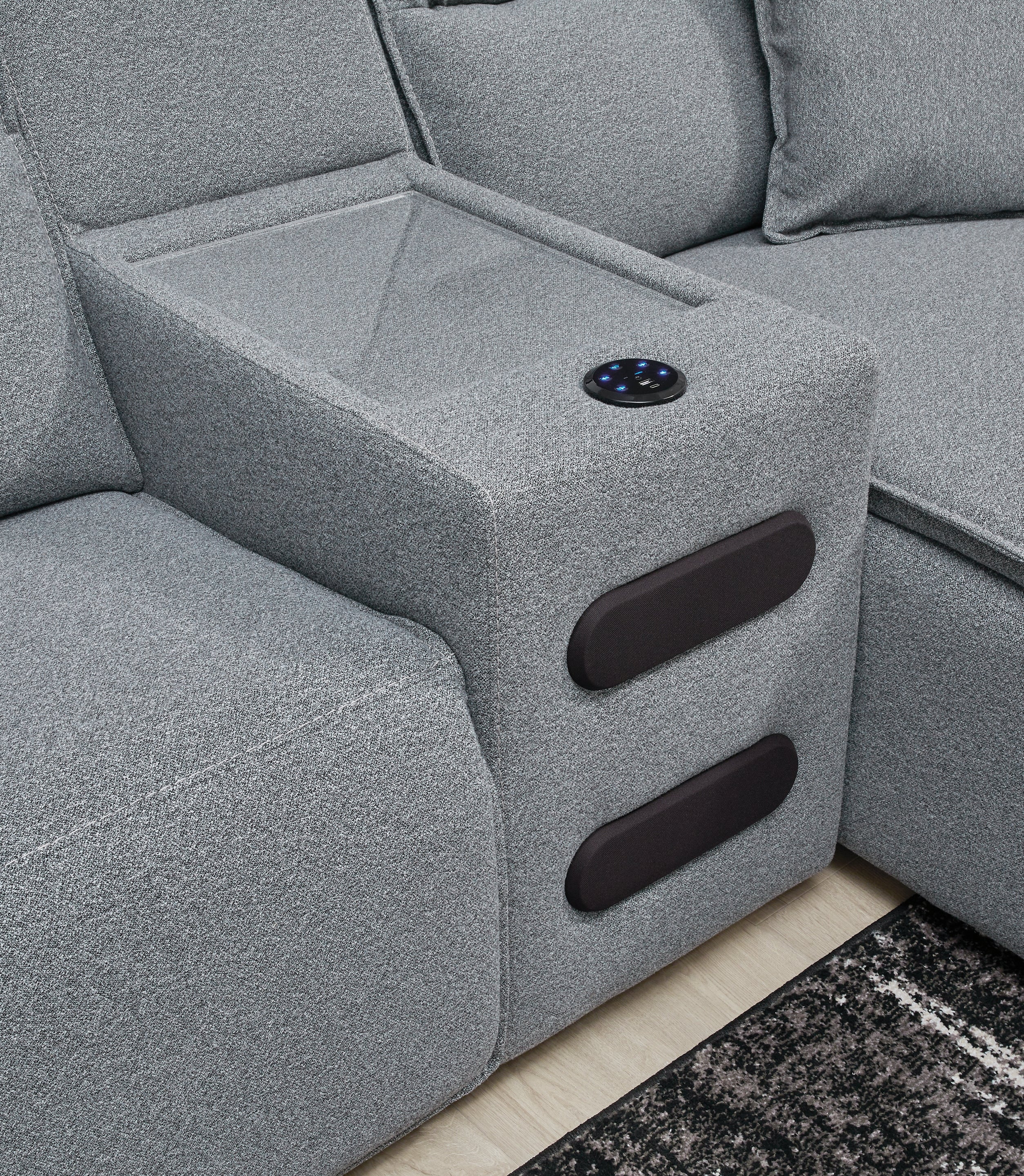 Modmax Salt and Pepper 5-Piece Power Reclining Sectional - Image 5