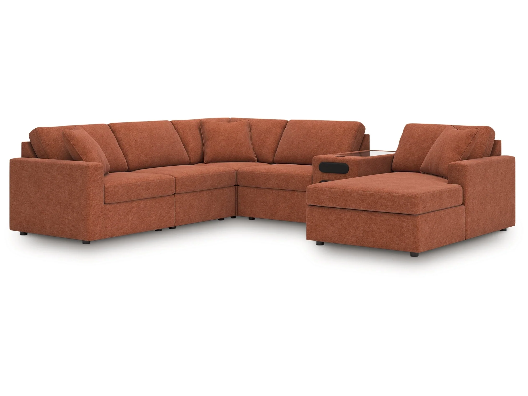 Modmax Spice 6-Piece Sectional with Audio System and Chaise (Online Special Price)