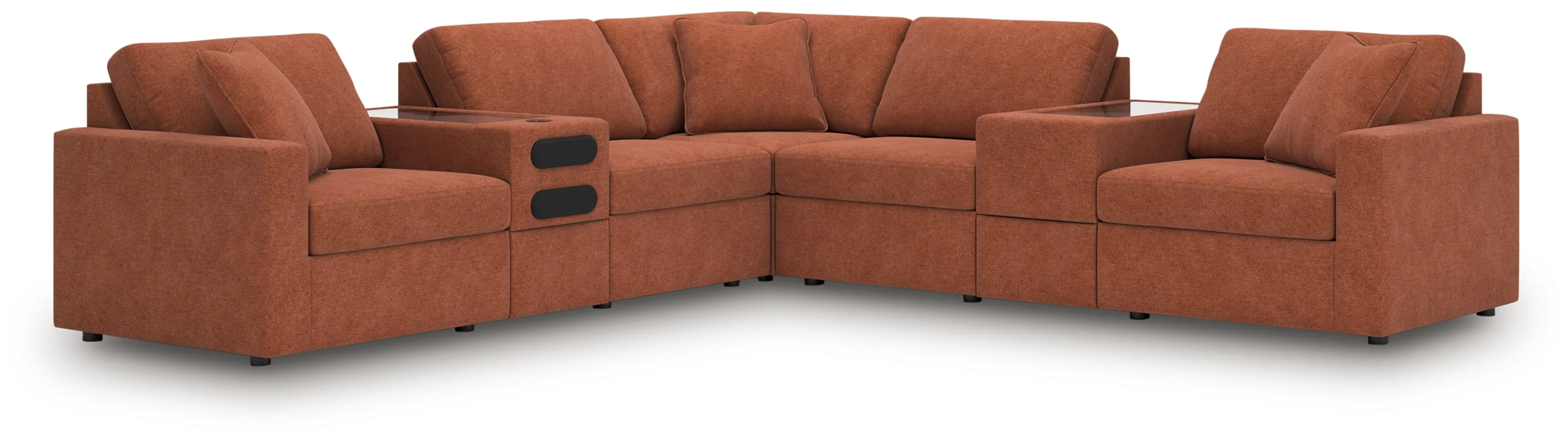 Modmax Spice 7-Piece Balanced Sectional with Audio and Storage Consoles (Online Special Price) - Image 2
