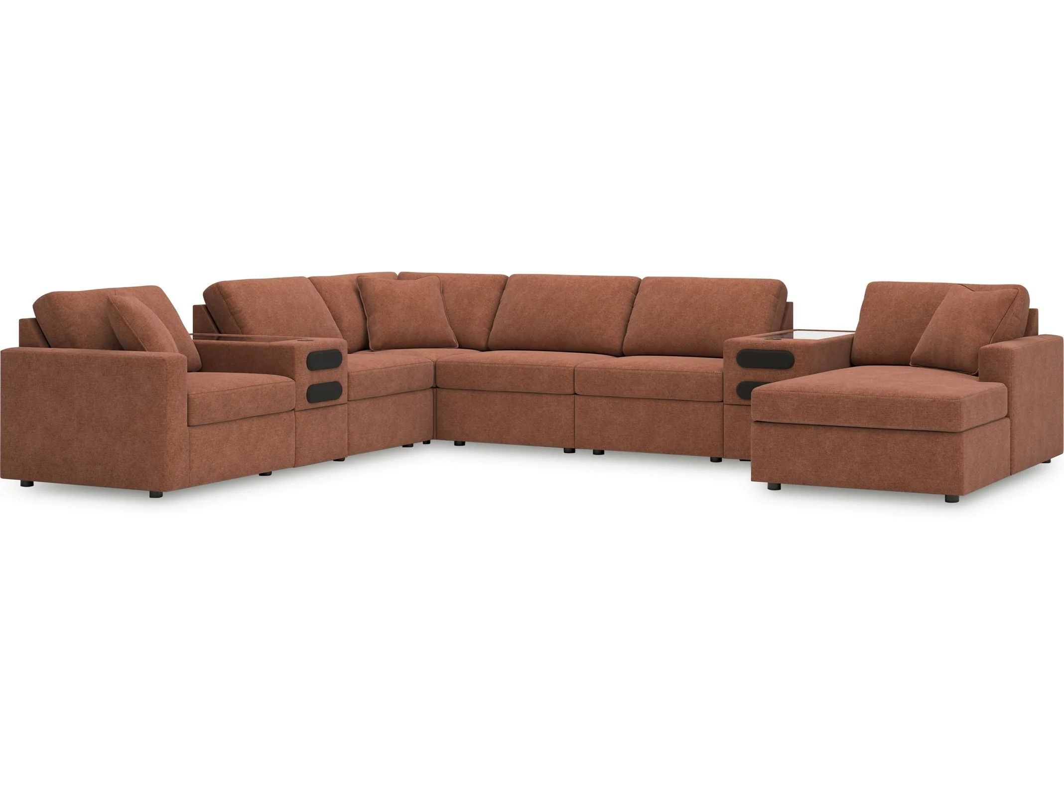 Modmax Spice 8-Piece Sectional w/Audio System & Chaise (Online Special Price)