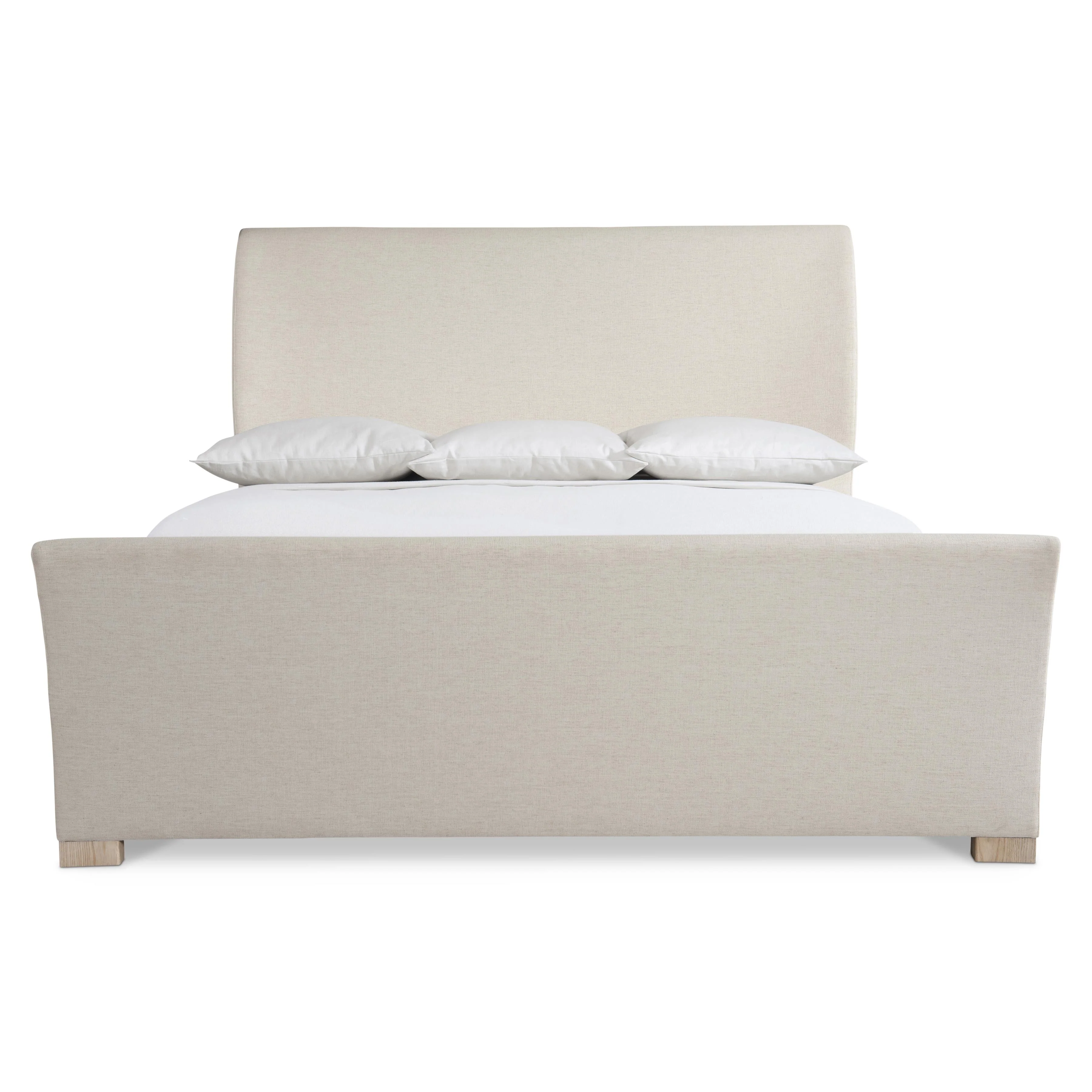 Modulum White/Cream Sleigh King Bed - Image 2