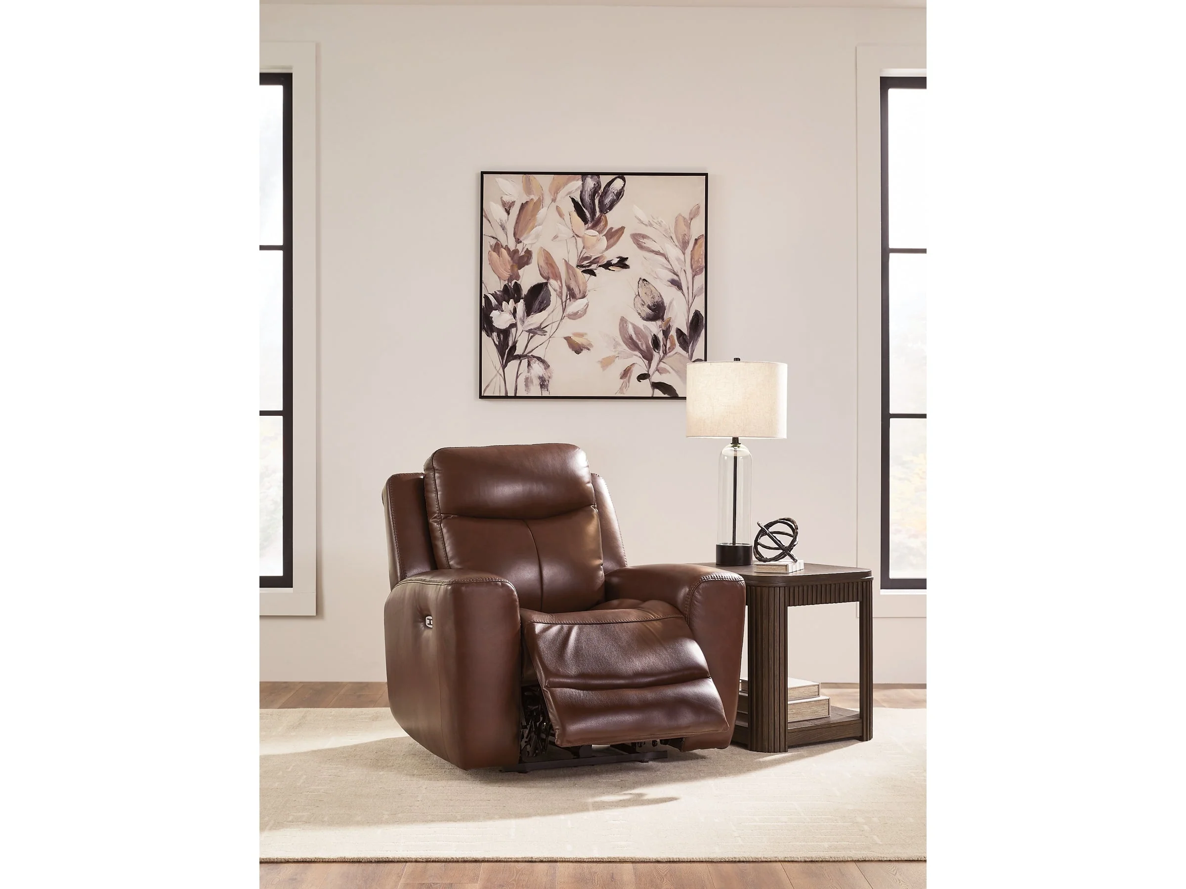 Momentum Moves Mahogany PWR Recliner/ADJ Headrest (Online Special Price) - Image 2