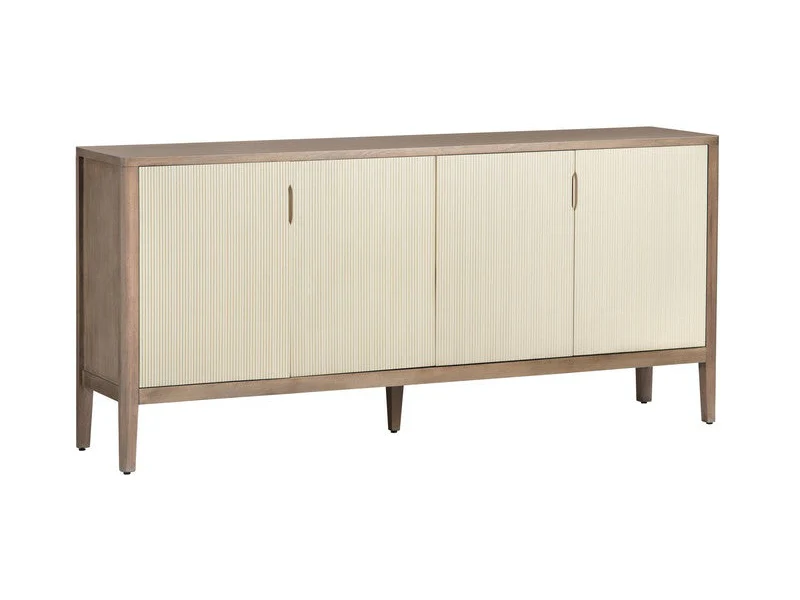 Montclair Brown/Cream Four-Door Sideboard