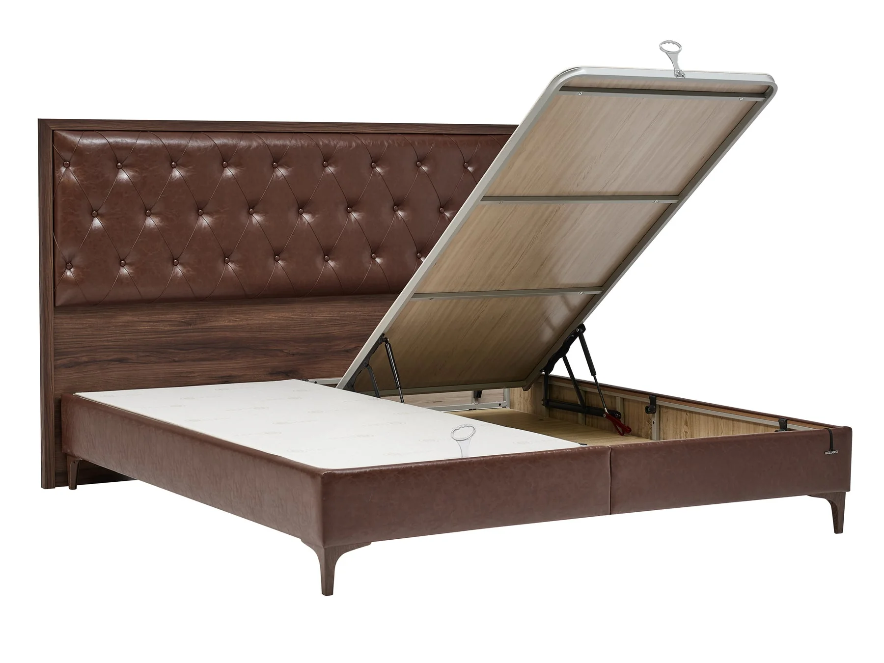 Montego Walnut King Storage Bed - Image 17