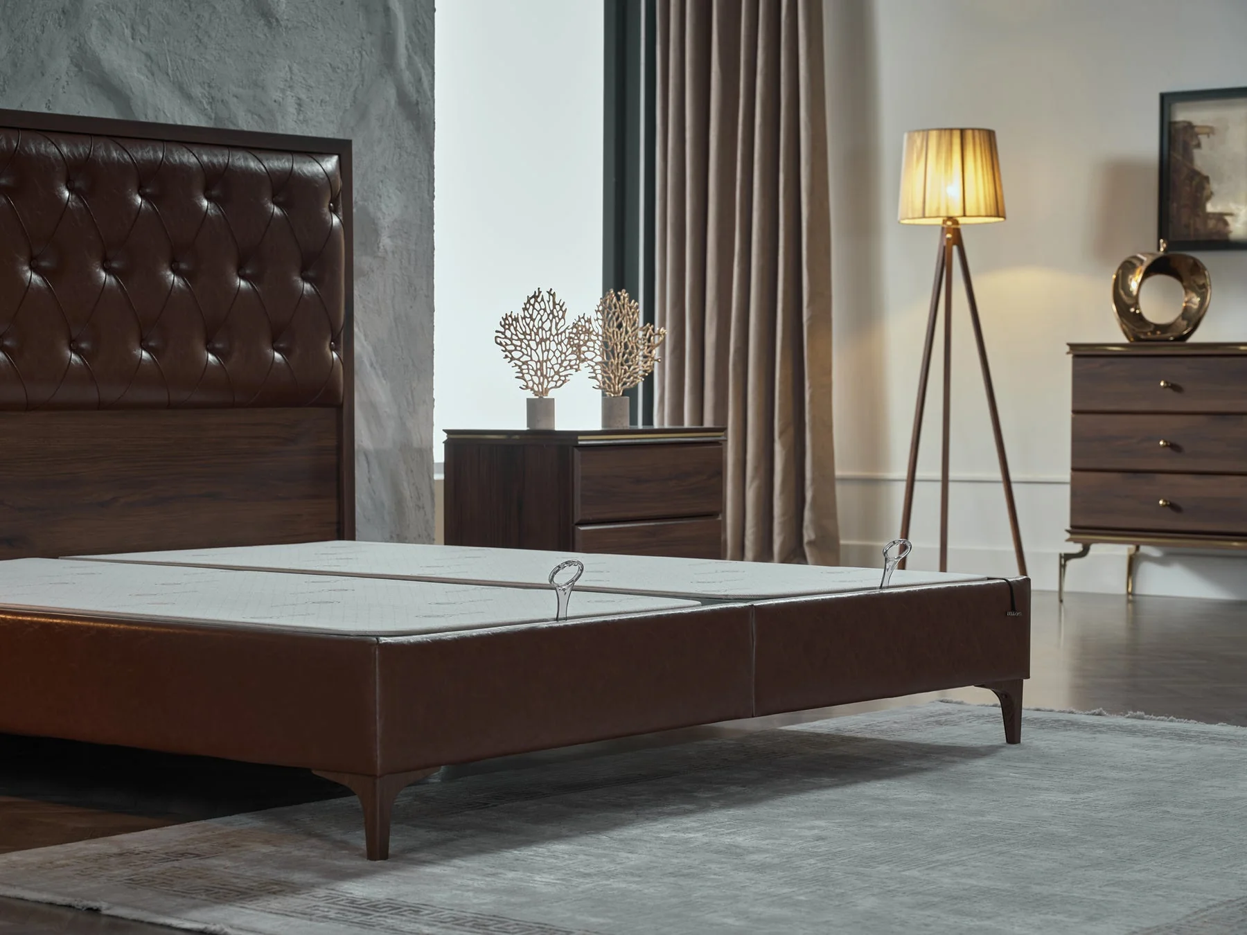 Montego Walnut King Storage Bed - Image 2