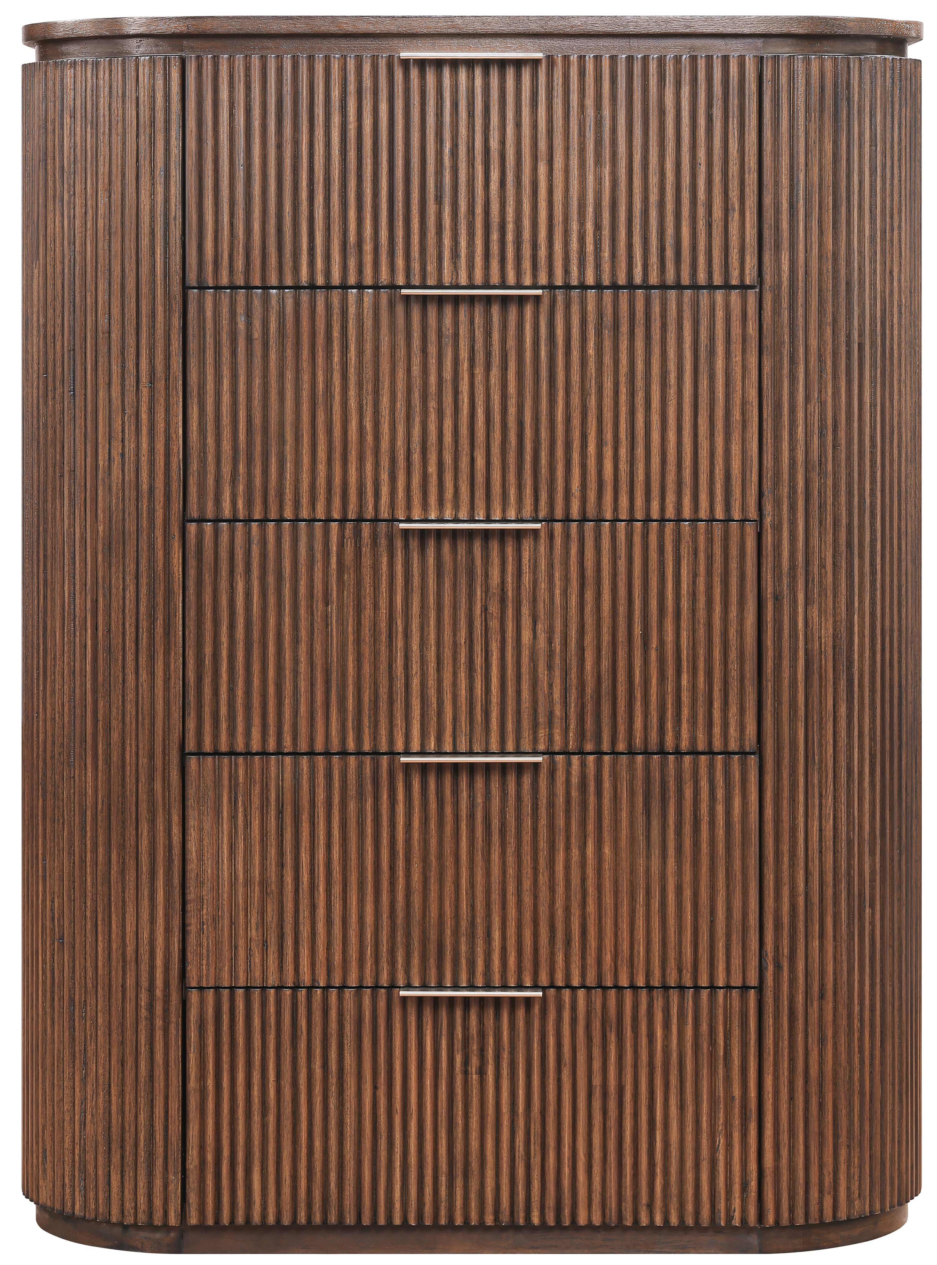 Monterey Brown/Silver Wood And Oak Veneer Chest - Image 3