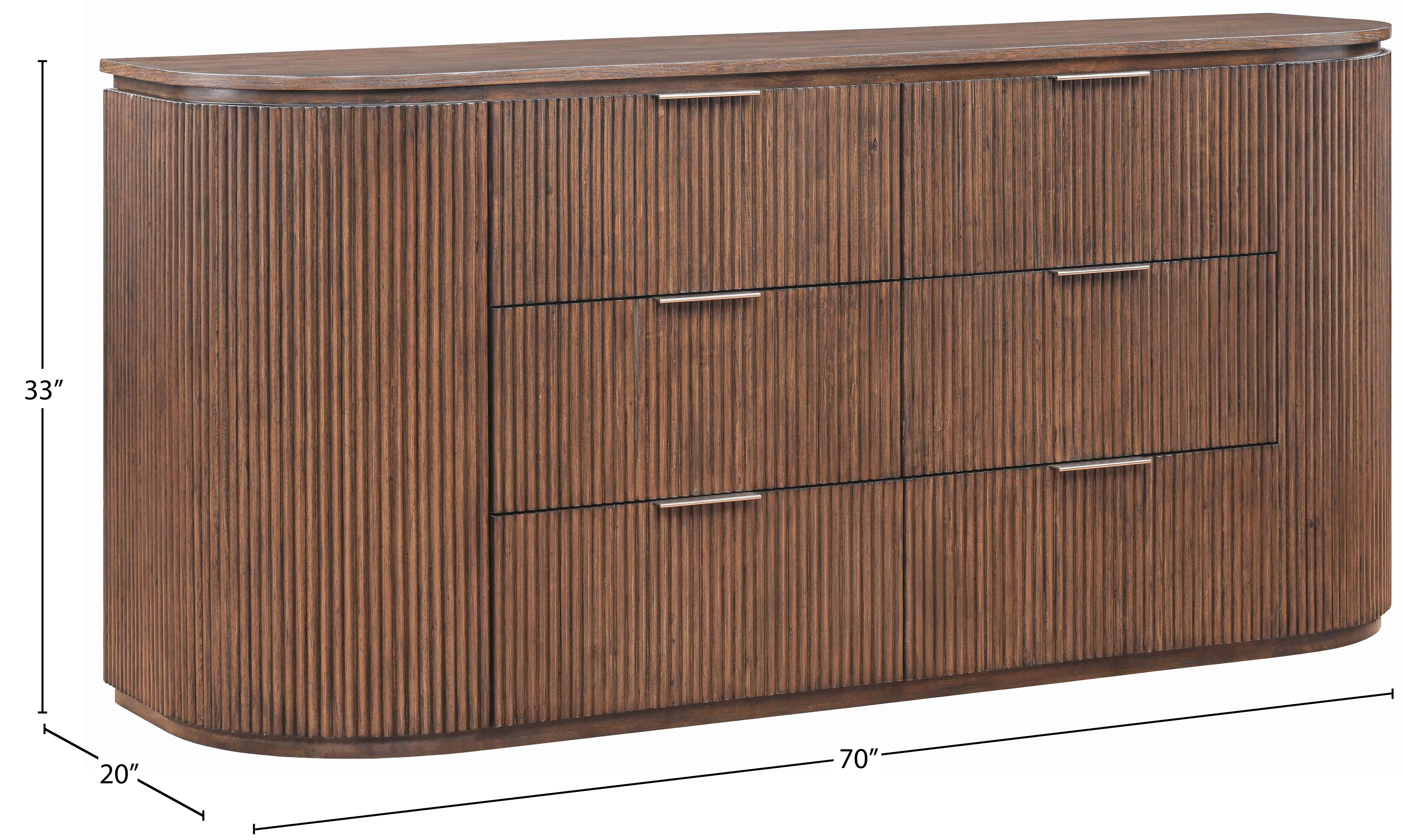 Monterey Brown/Silver Wood And Oak Veneer Dresser - Image 13