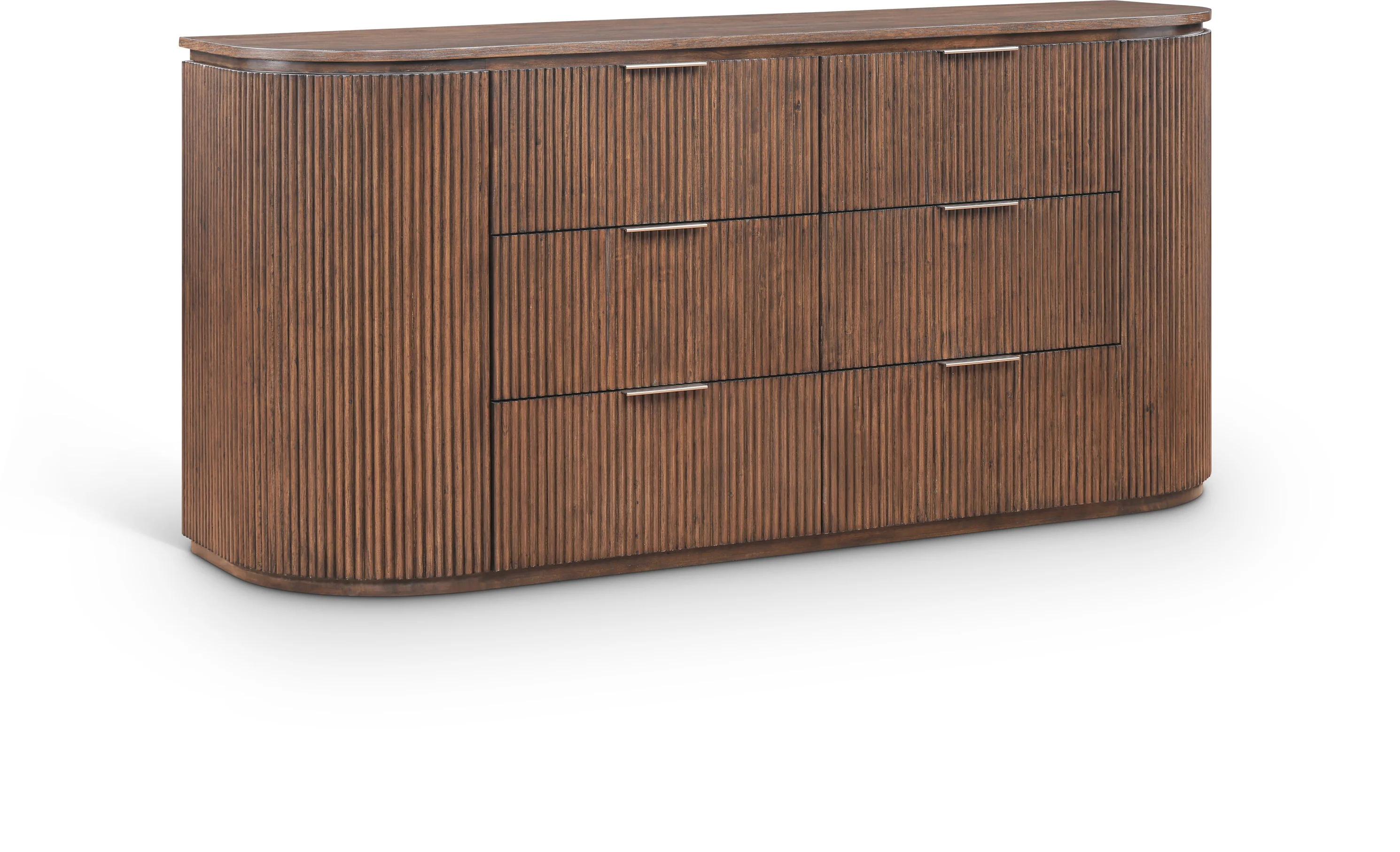 Monterey Brown/Silver Wood And Oak Veneer Dresser - Image 2