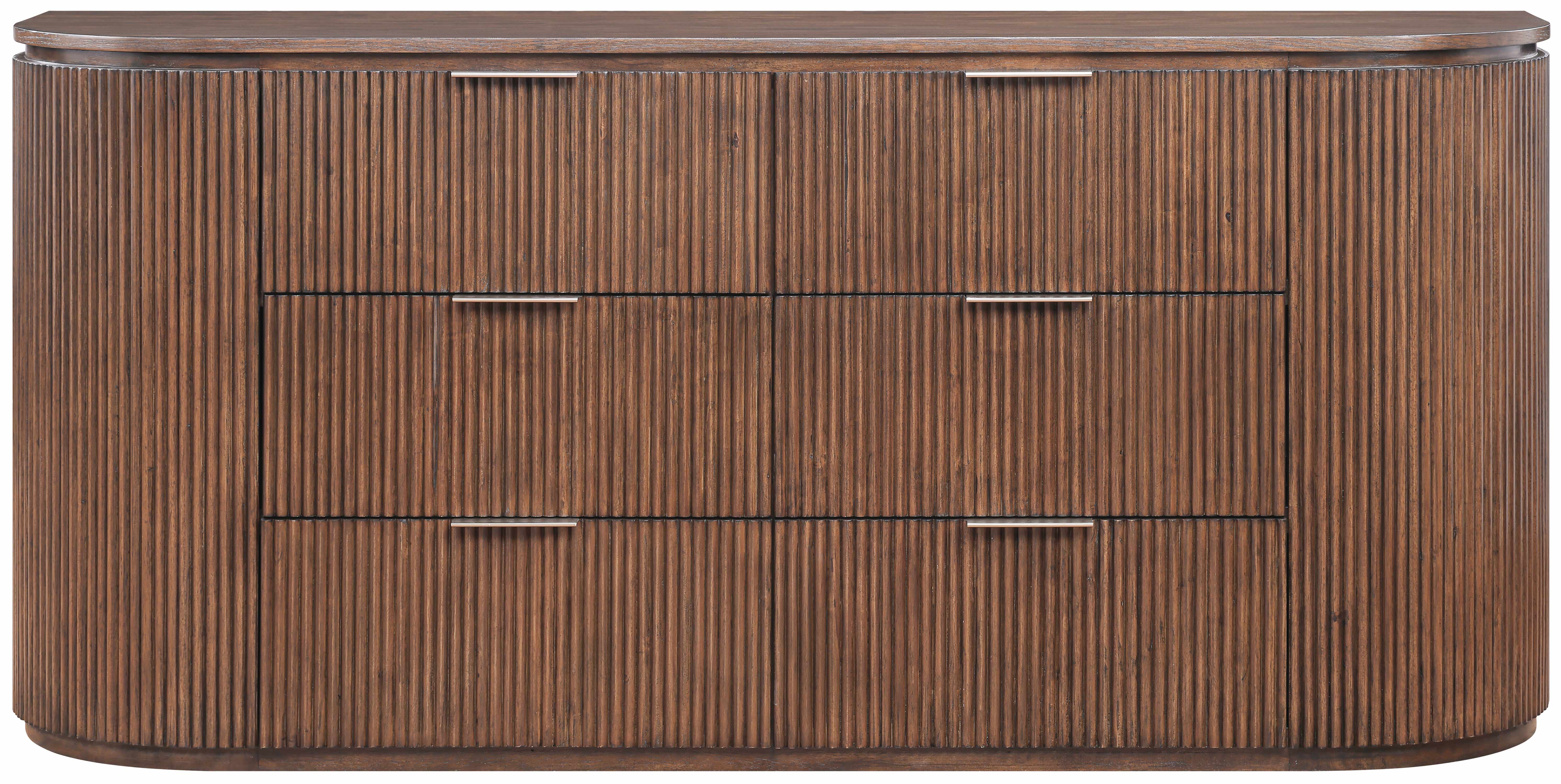 Monterey Brown/Silver Wood And Oak Veneer Dresser - Image 3