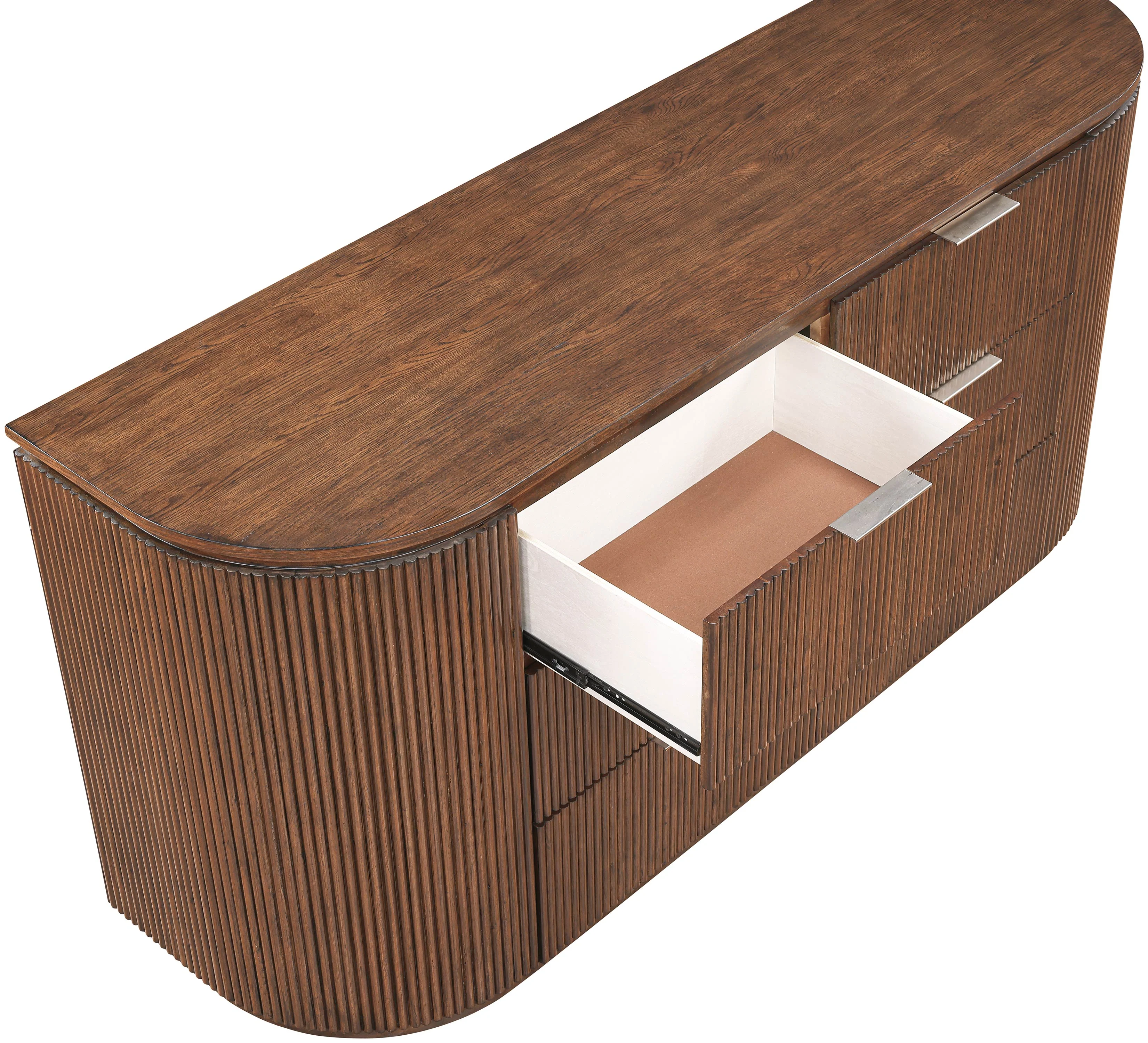 Monterey Brown/Silver Wood And Oak Veneer Dresser - Image 7