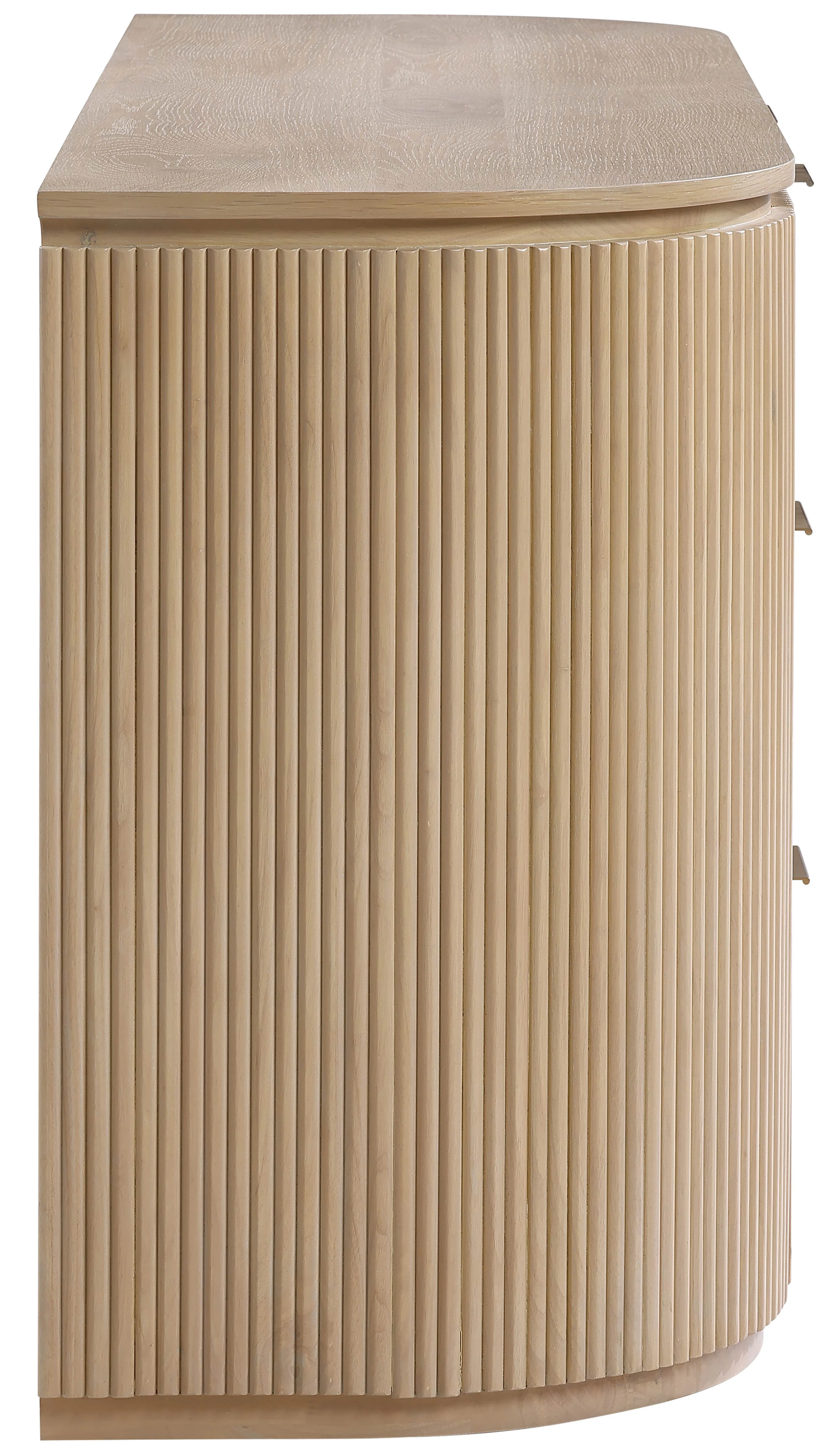 Monterey Natural/Oak/Silver Wood And Oak Veneer Dresser - Image 4