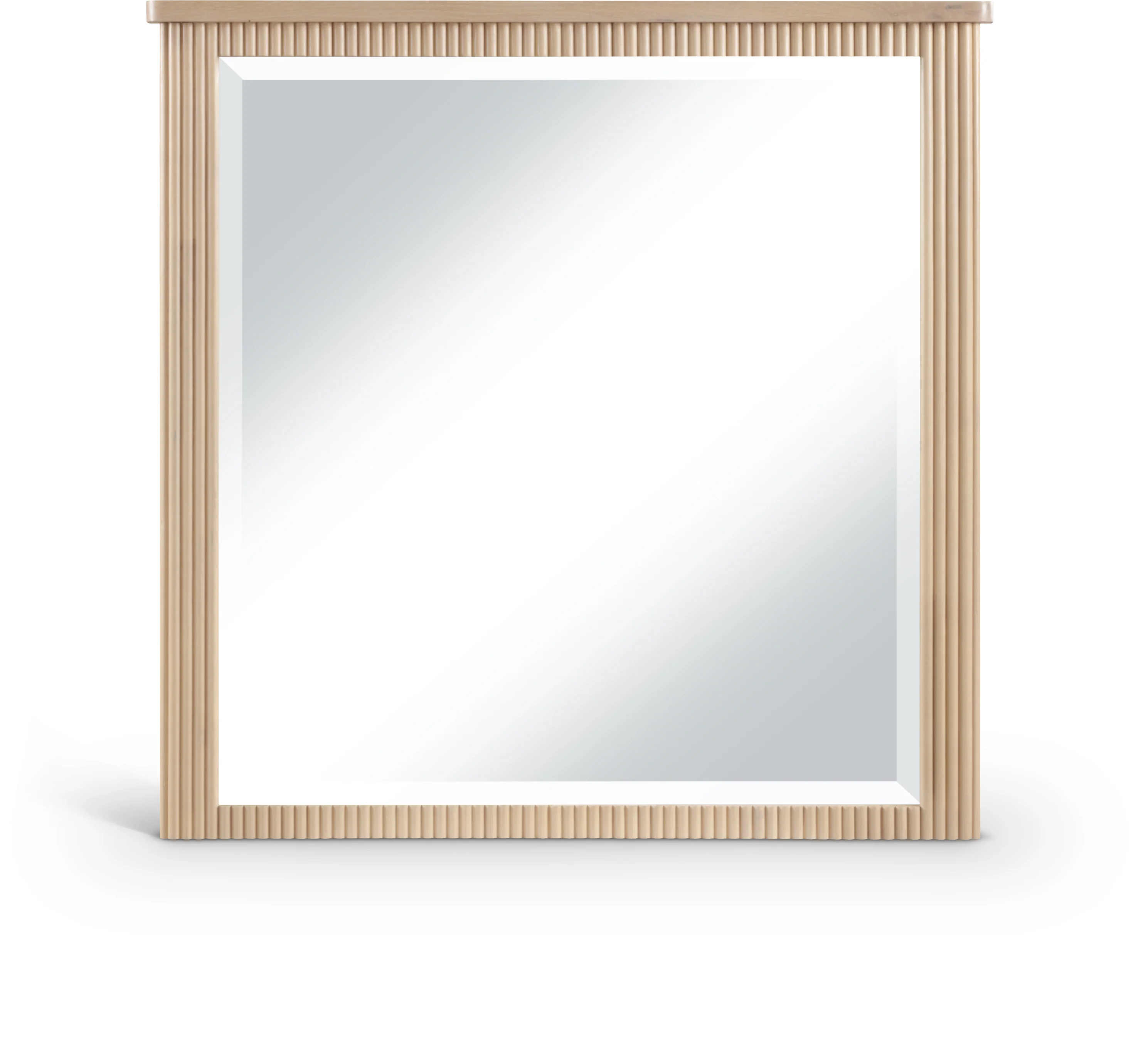 Monterey Natural Wood And Oak Veneer Mirror - Image 2