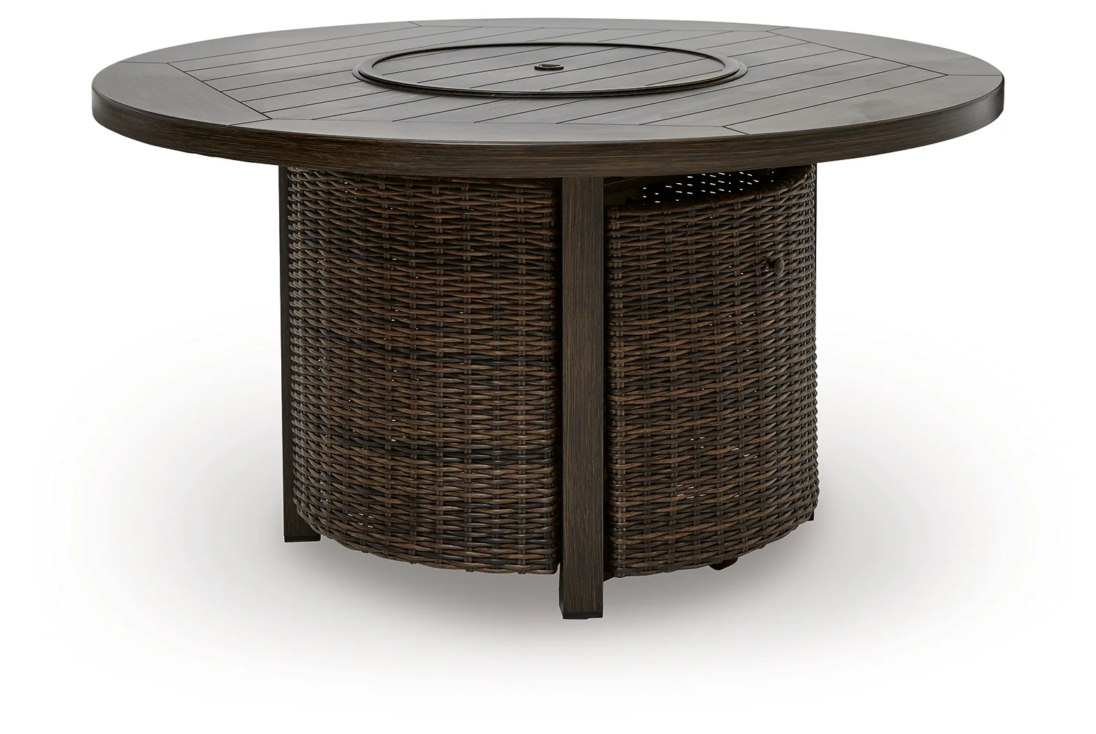 Monterey Point Dark Brown Round Fire Pit Table - Image 4