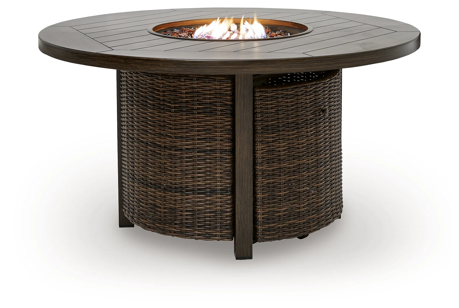 Monterey Point Dark Brown Round Fire Pit Table - Image 5