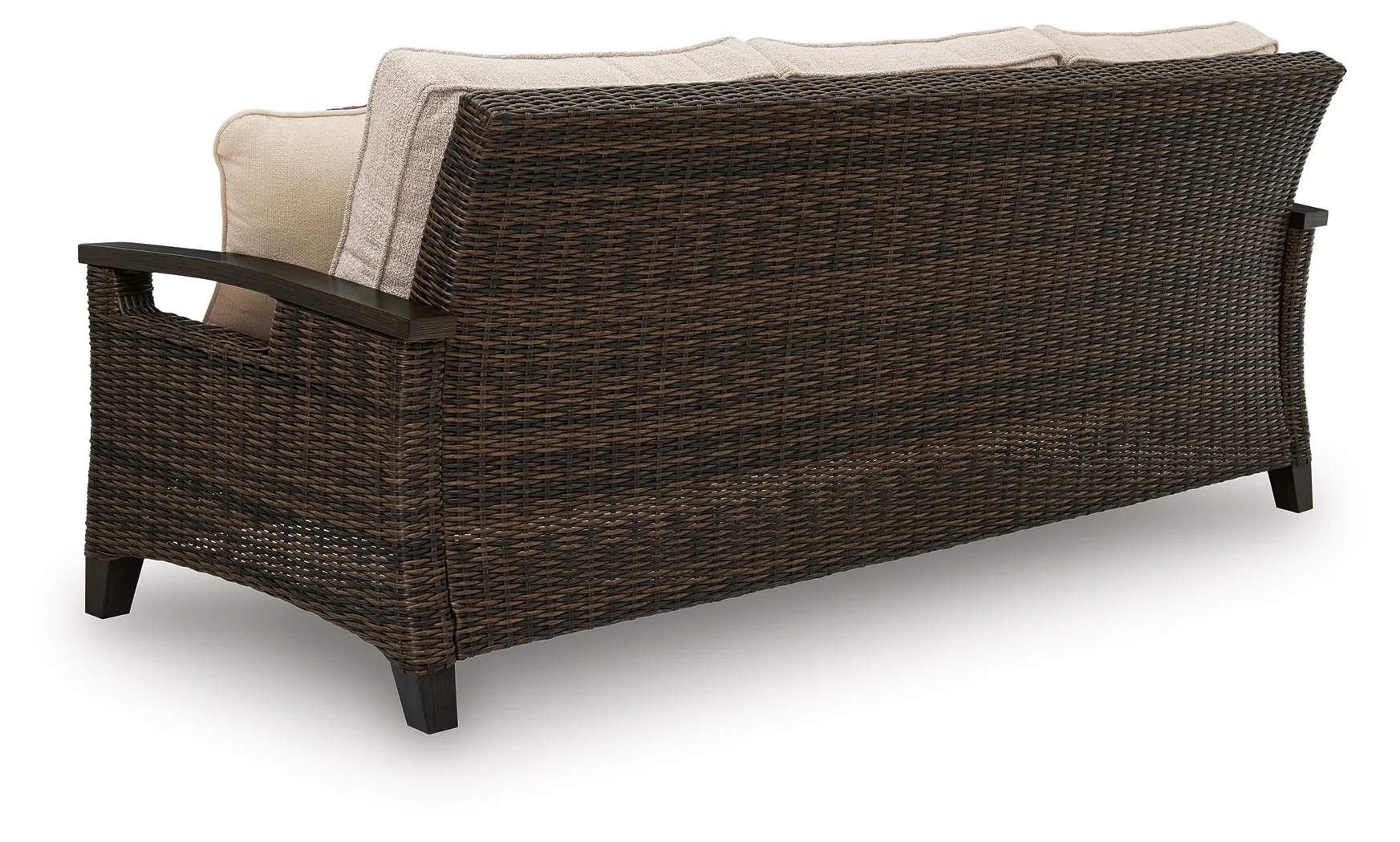 Monterey Point Dark Brown Sofa with Cushion - Image 4