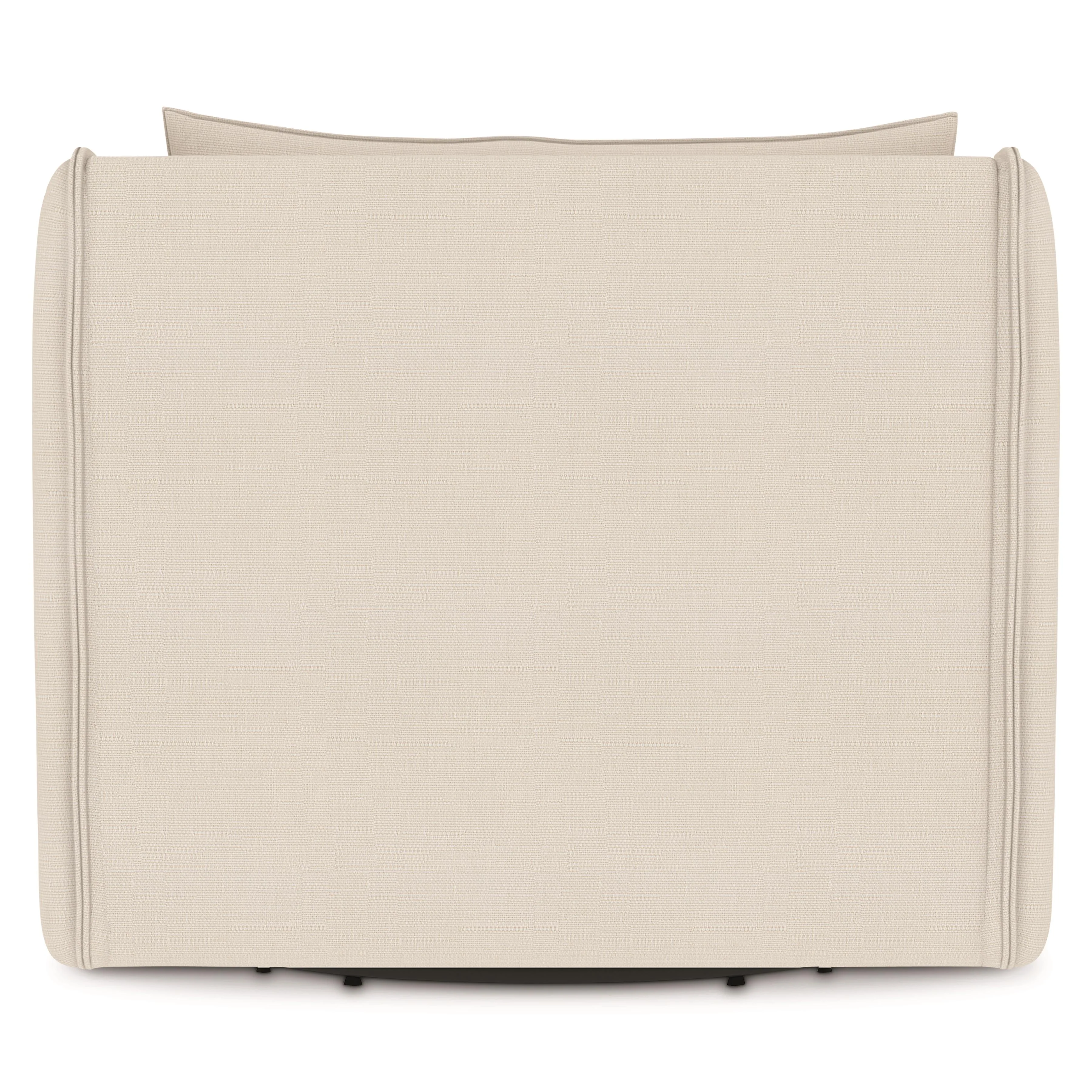 Monterey White/Cream Outdoor Swivel Chair - Image 4