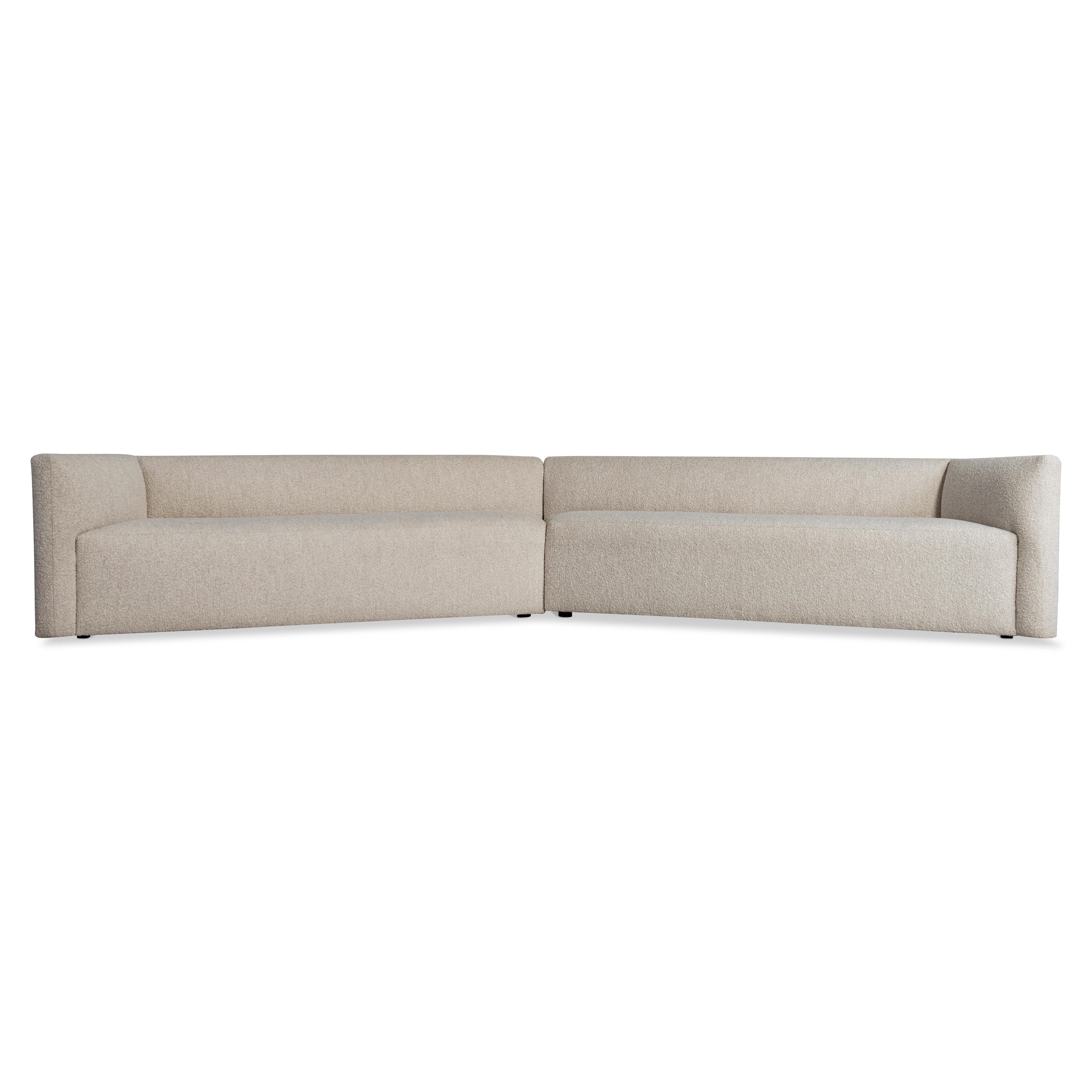Monterrey Beige/Tan Fabric Sectional - Image 4