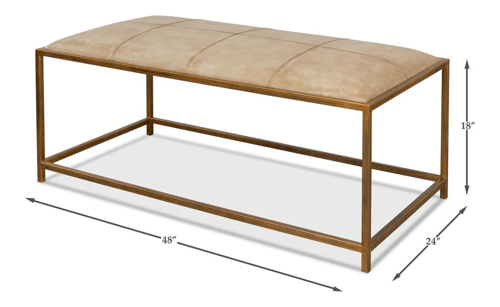 Montvale Beige Coffee Table/Bench - Image 13