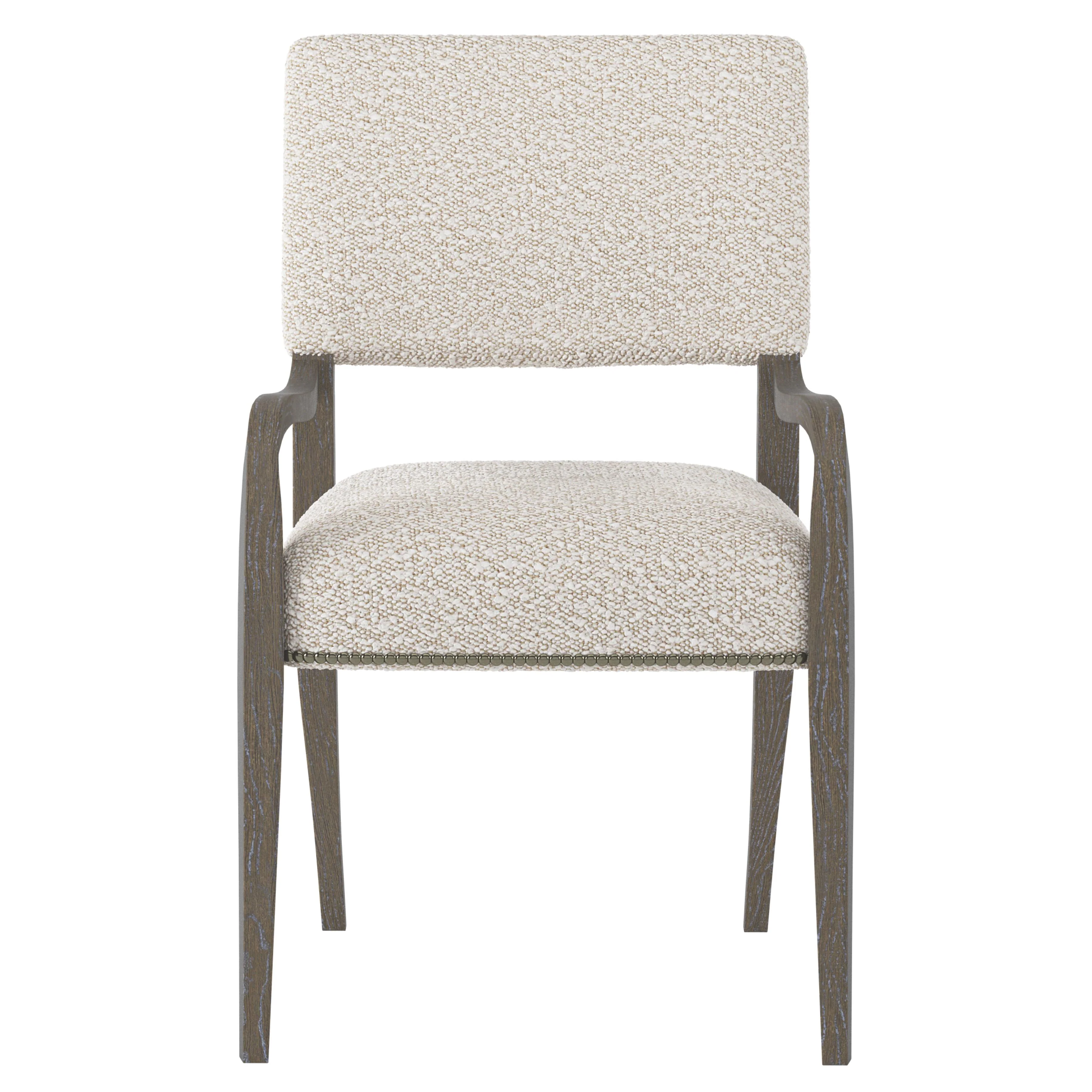 Moore Portobello/White/Cream Fabric Arm Chair - Image 3