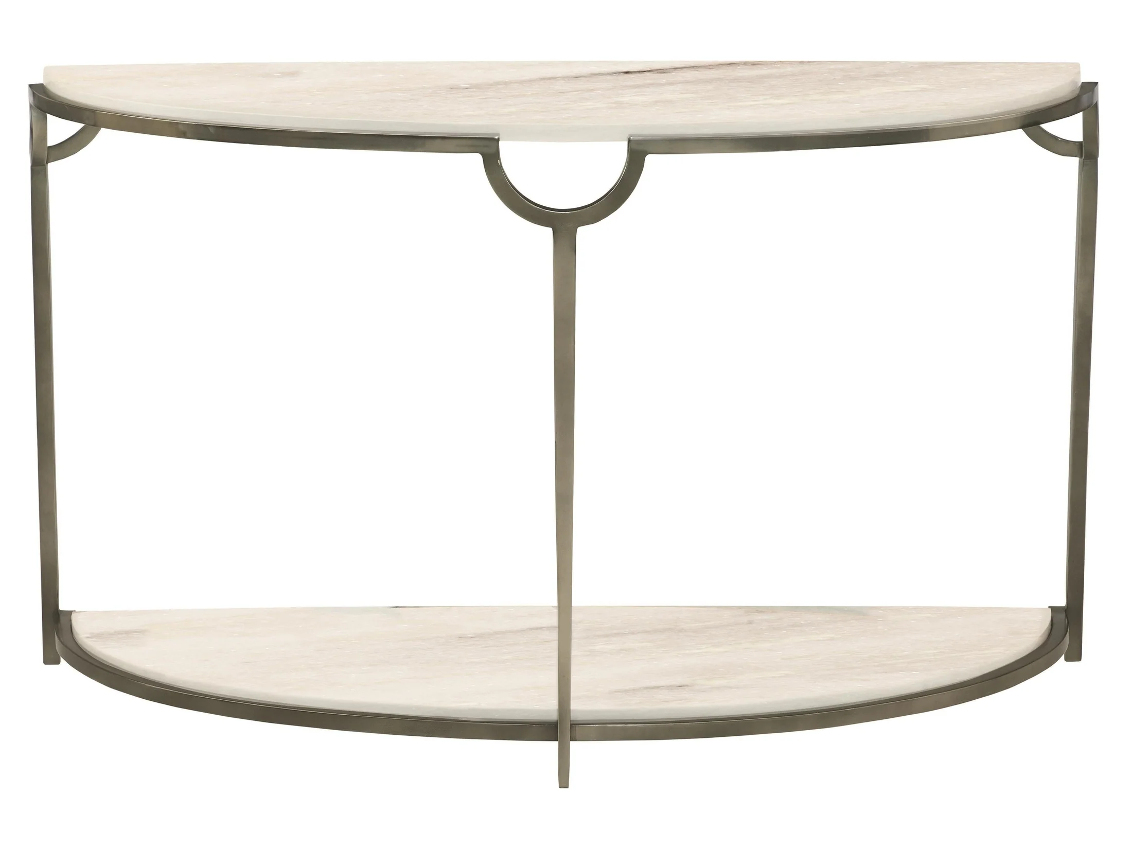 Morello Faux Carrara/Oxidized Nickel Console Table