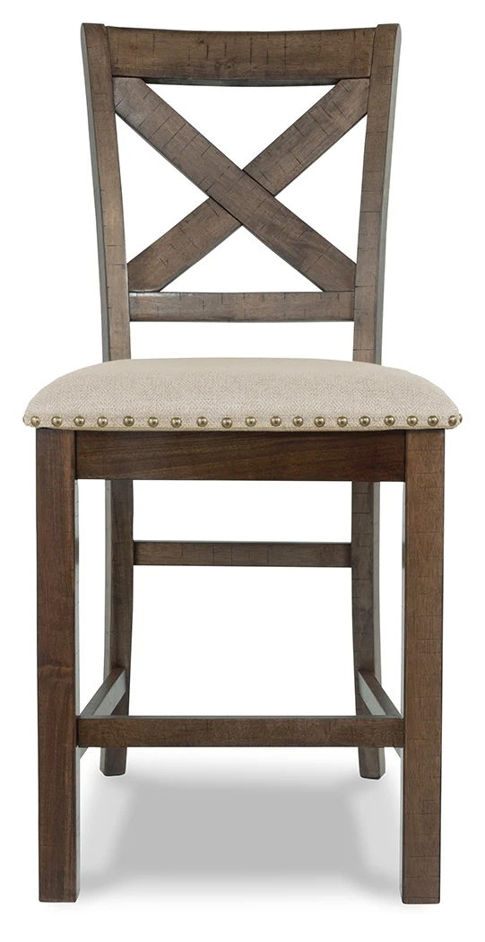Moriville Beige Counter Height Dining Table and 6 Barstools - Image 5