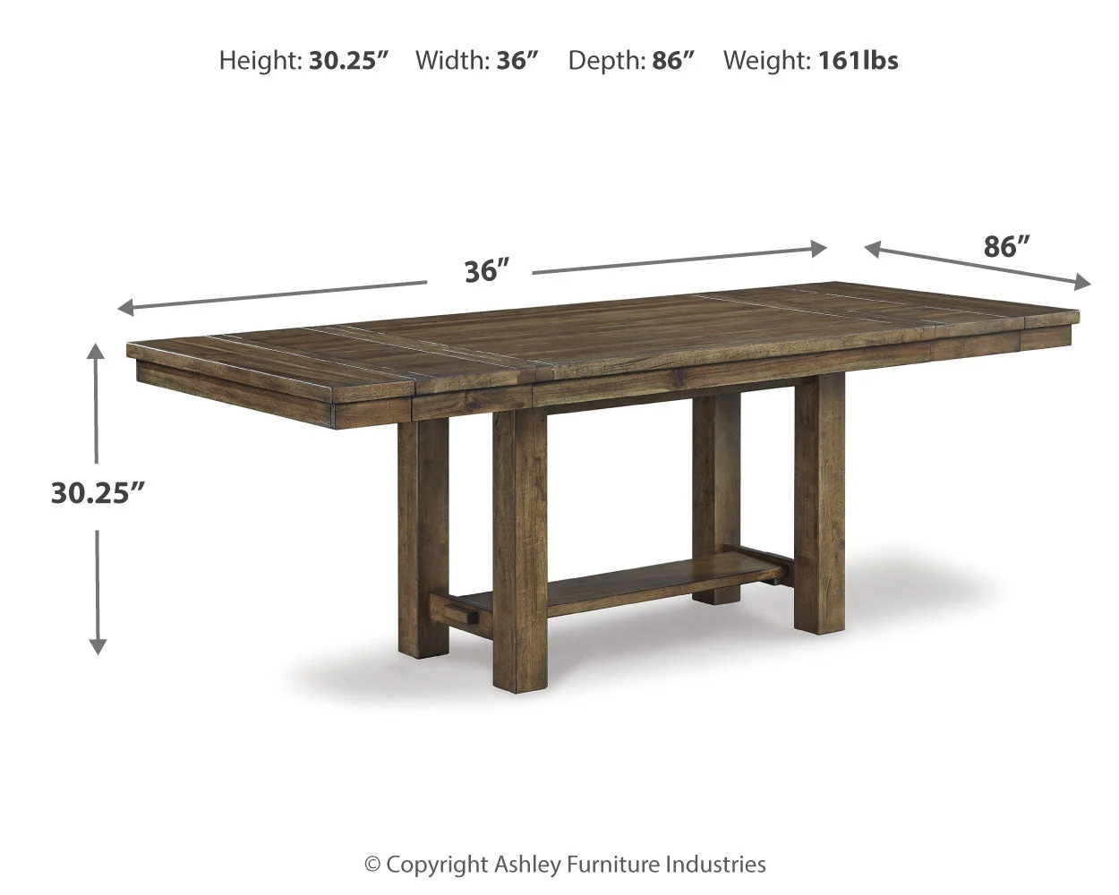 Moriville Grayish Brown Dining Table w/8 Chairs (Online Special Price) - Image 7