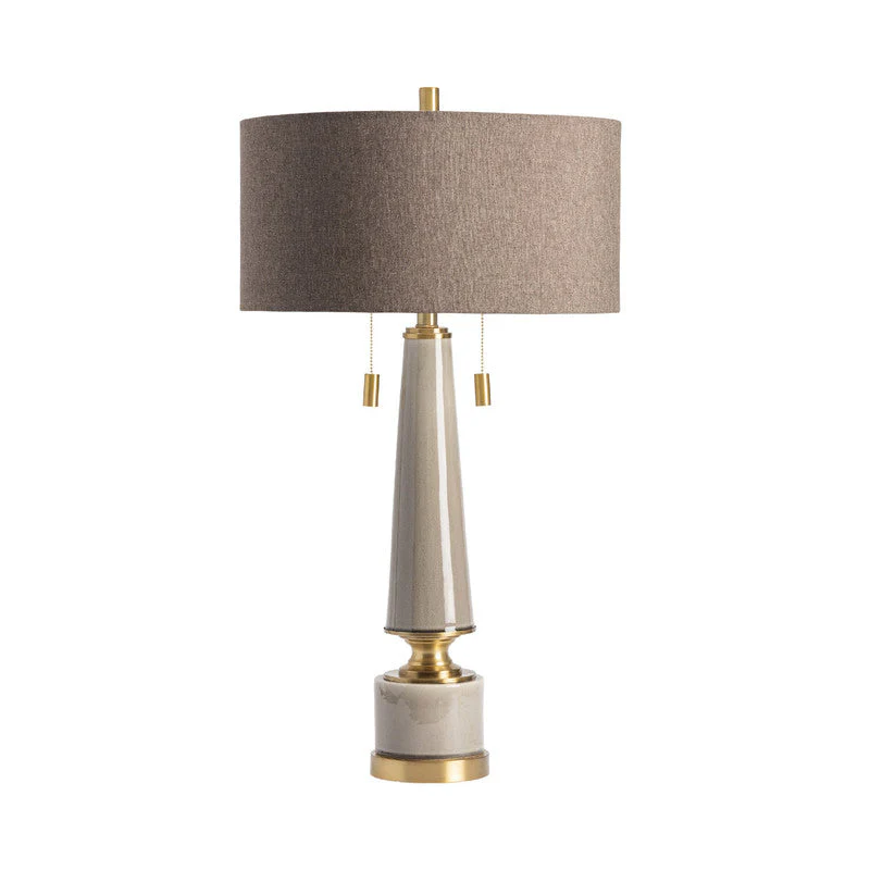 Moselle Taupe/Gold Table Lamp - Image 2