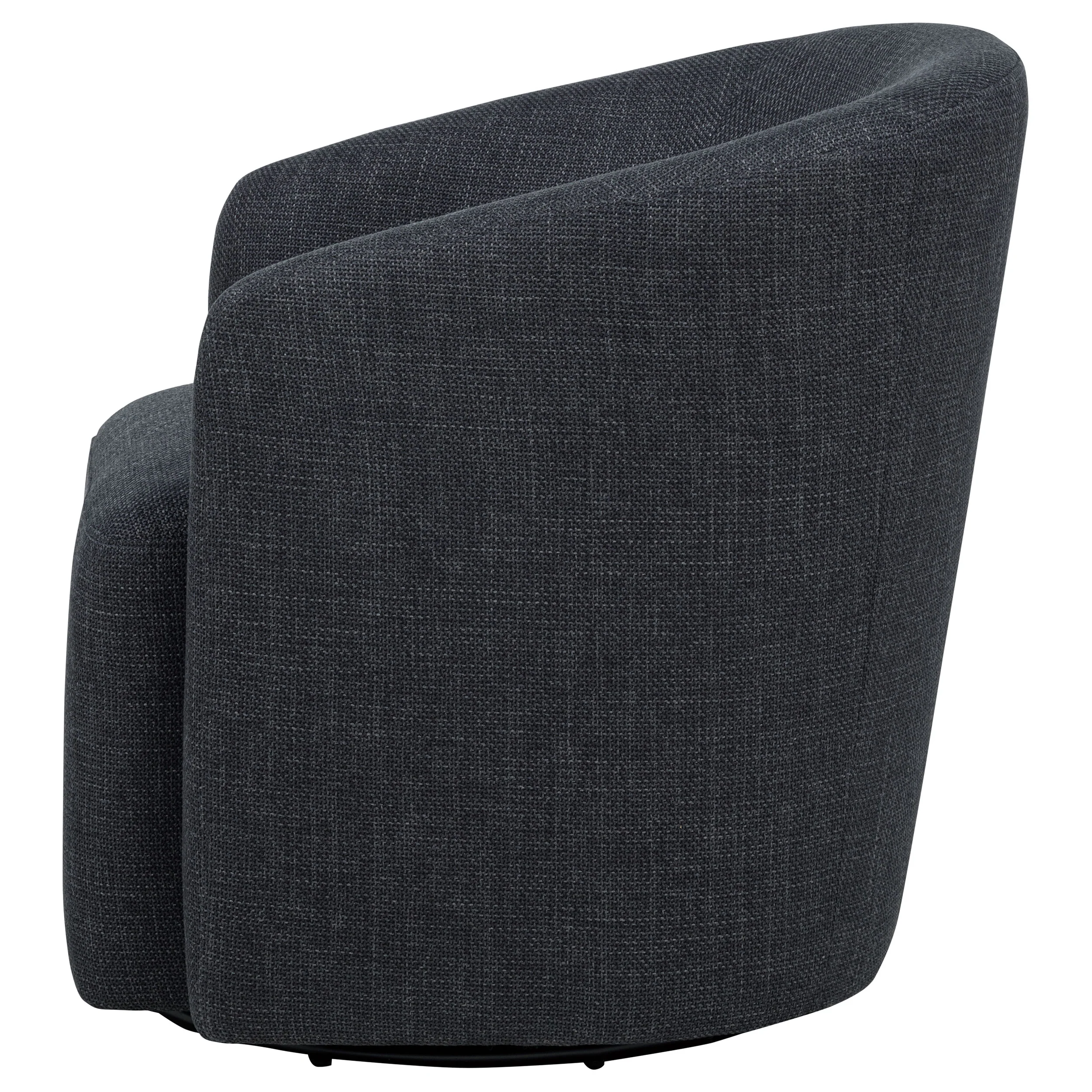 Mossbrook Anthracite Fabric Upholstered Swivel Accent Chair - Image 5