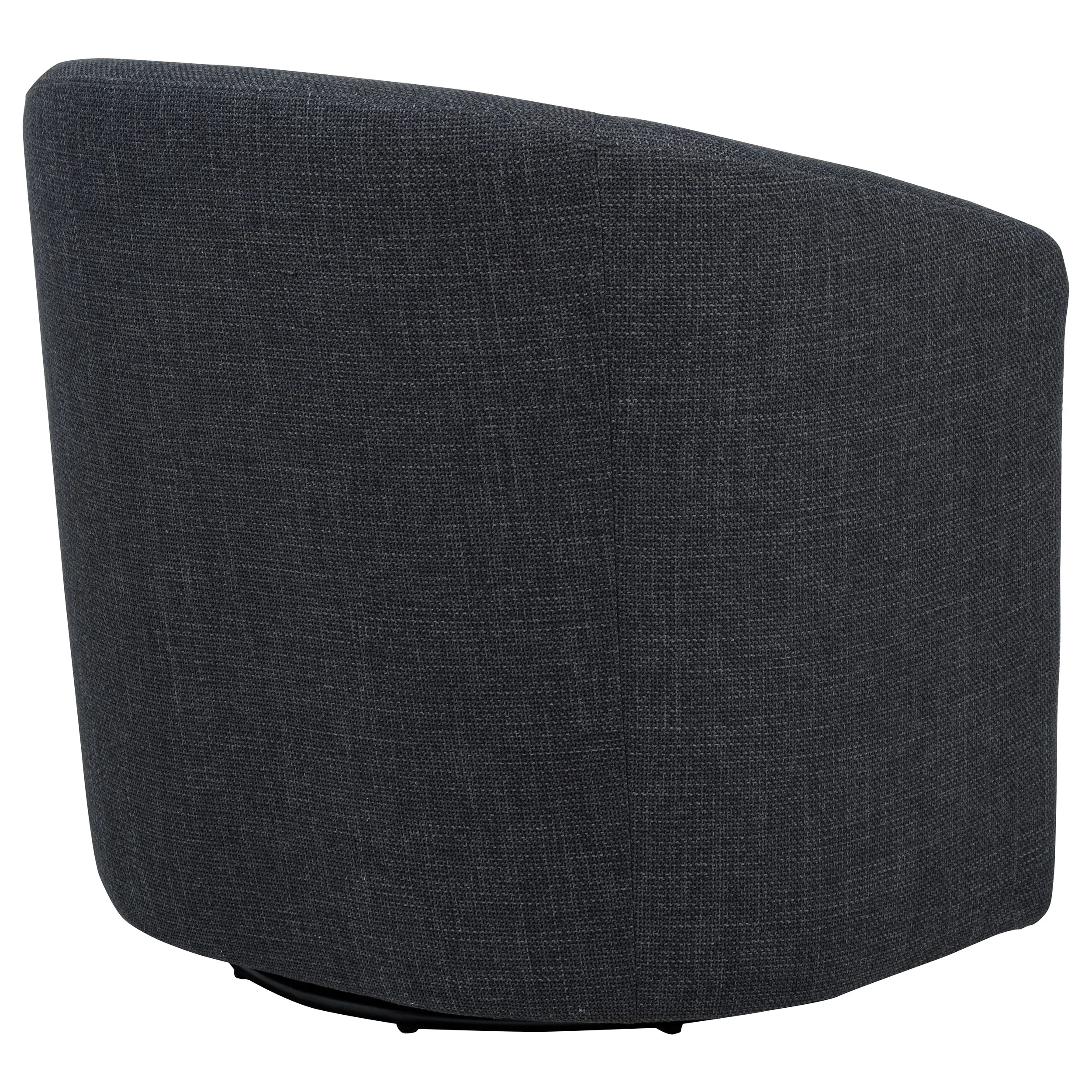 Mossbrook Anthracite Fabric Upholstered Swivel Accent Chair - Image 7