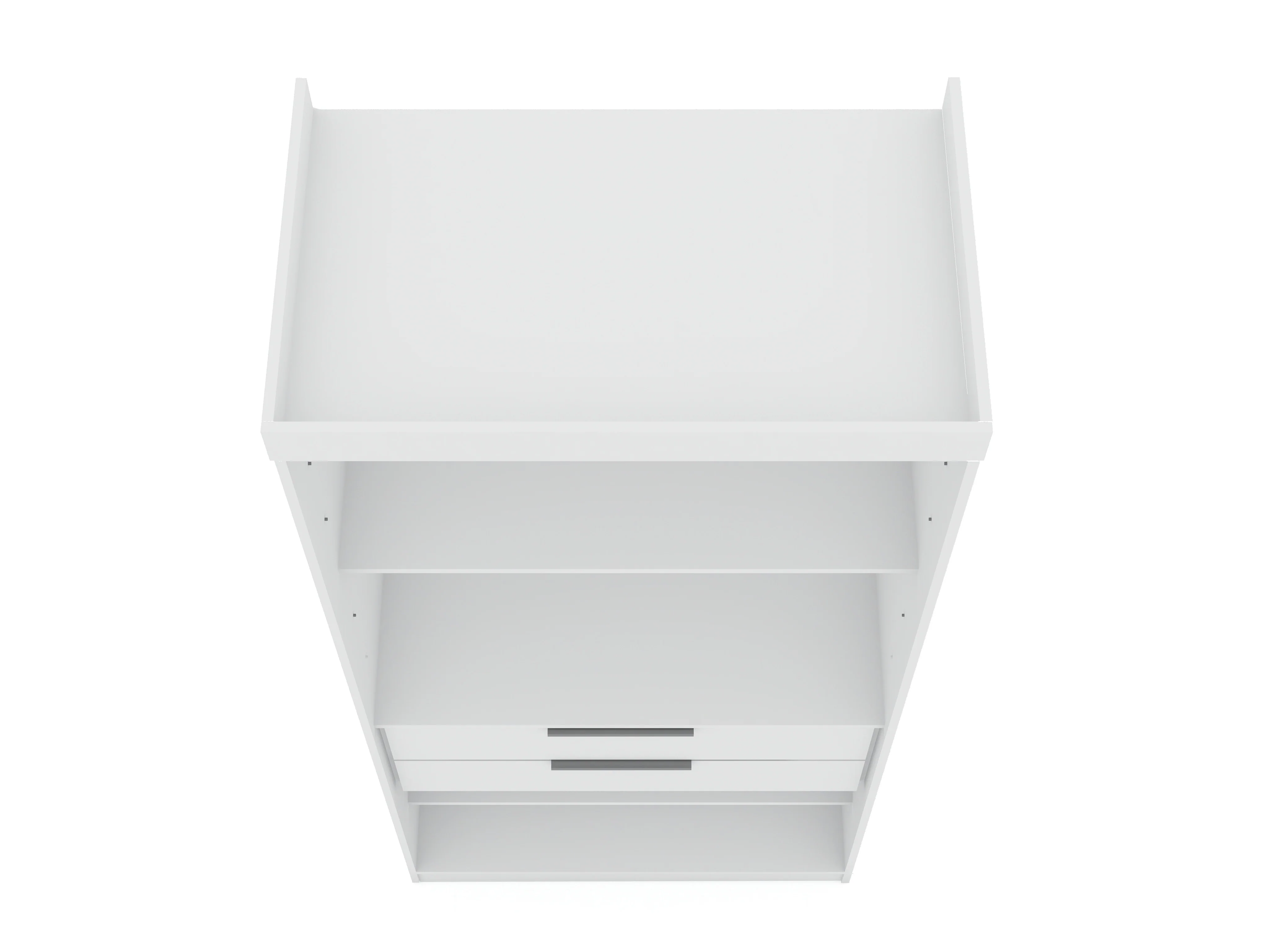 Mulberry Open 1 Sectional Closet in White - Image 8