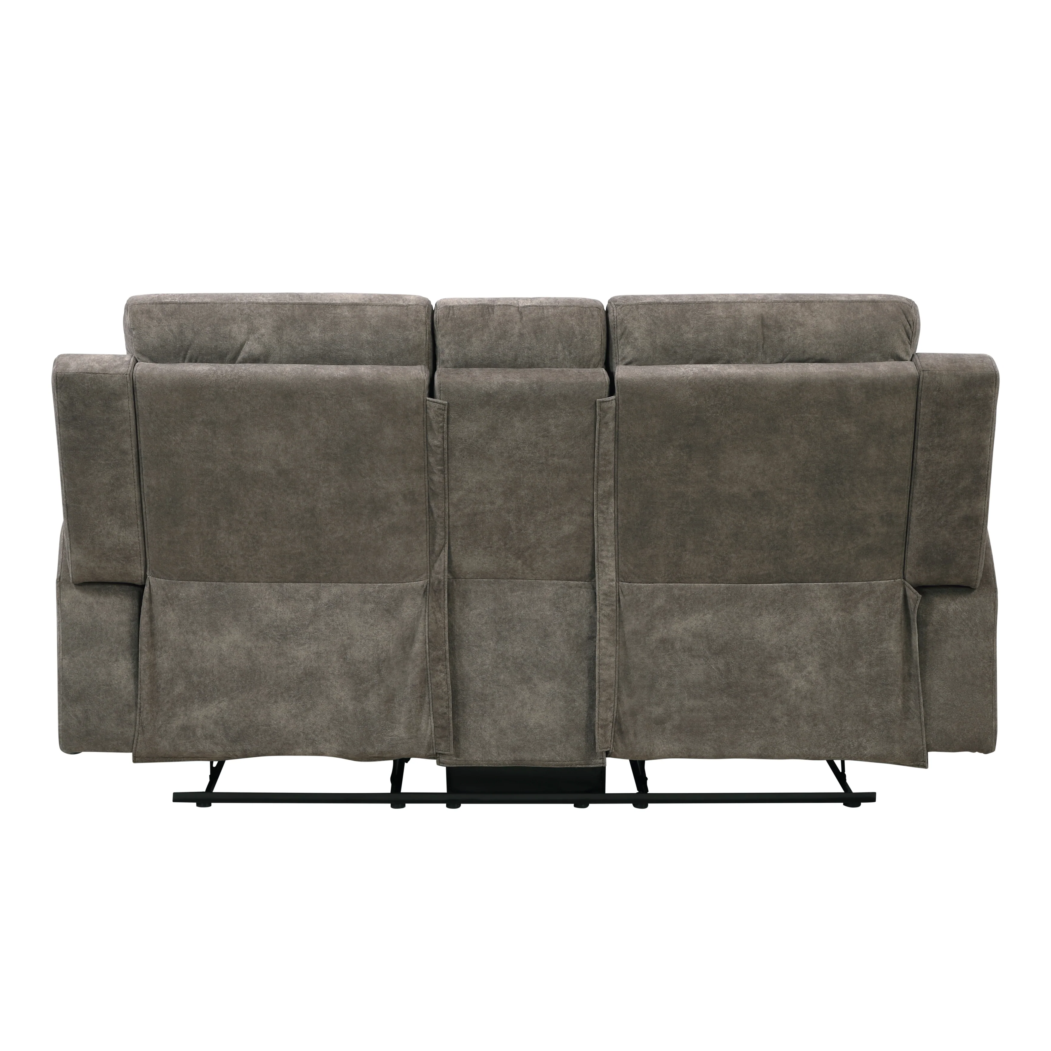 Muncie Brown Double Reclining Loveseat - Image 3