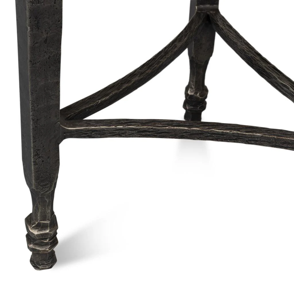 Mykos White Marble/Black Side Table - Image 7