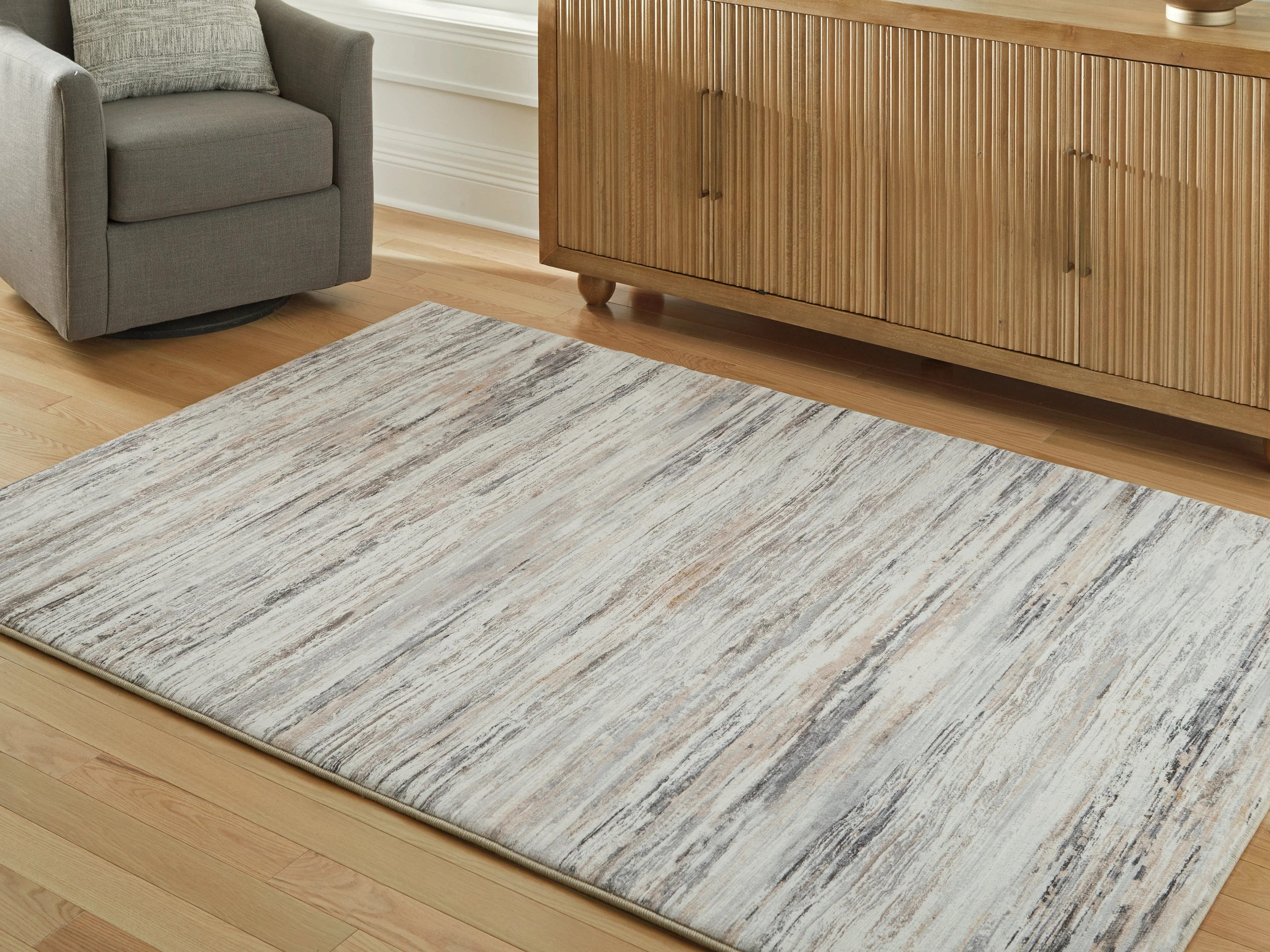 Nace Gray/Brown/White Memory Foam Medium Rug (Online Special Price) - Image 2