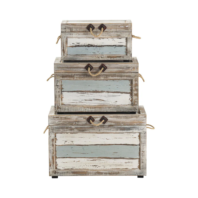 Nantucket Brown/Blue 3-Piece Trunks - Image 2