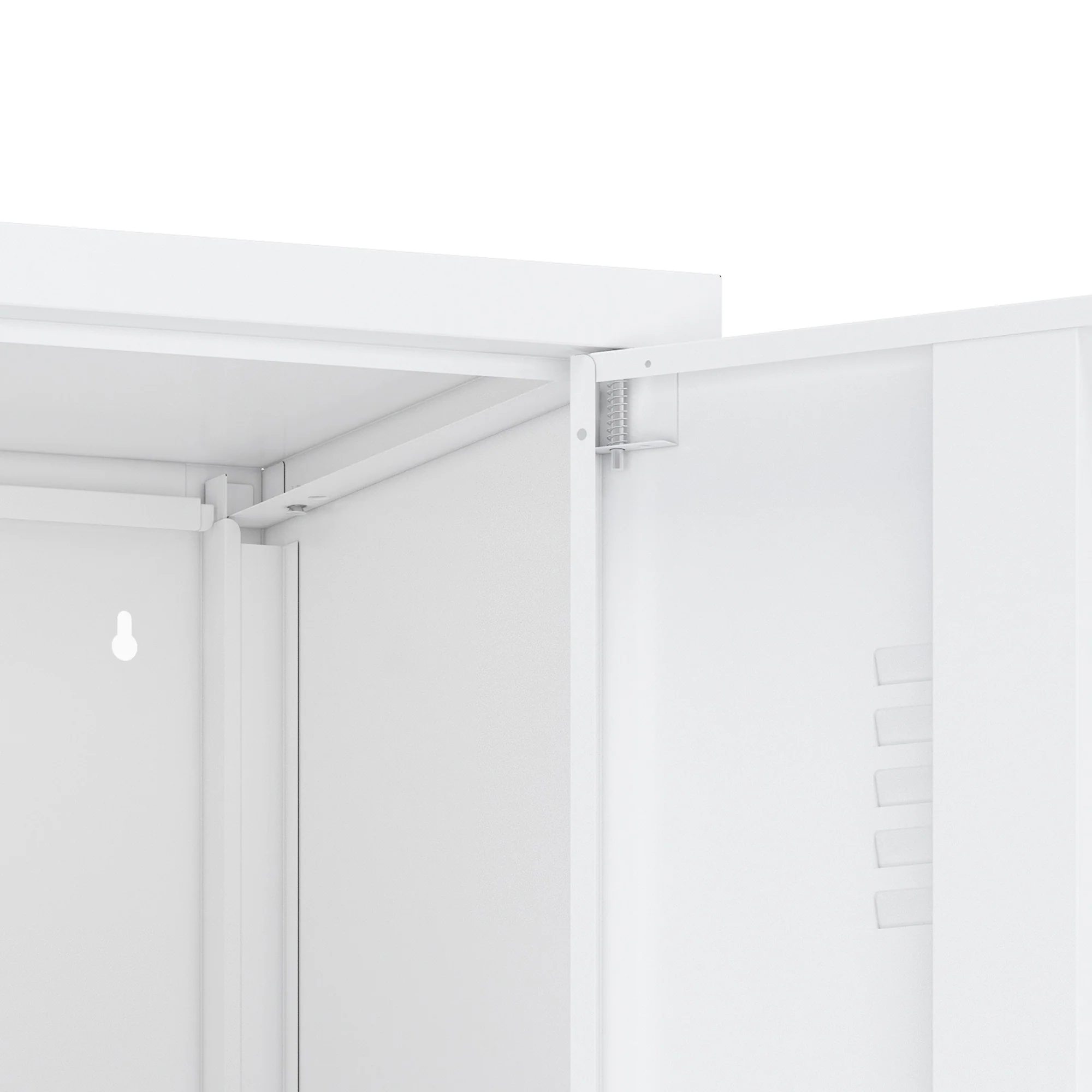 Naomi 15" Single Locker Storage Cabinet in White - Image 6