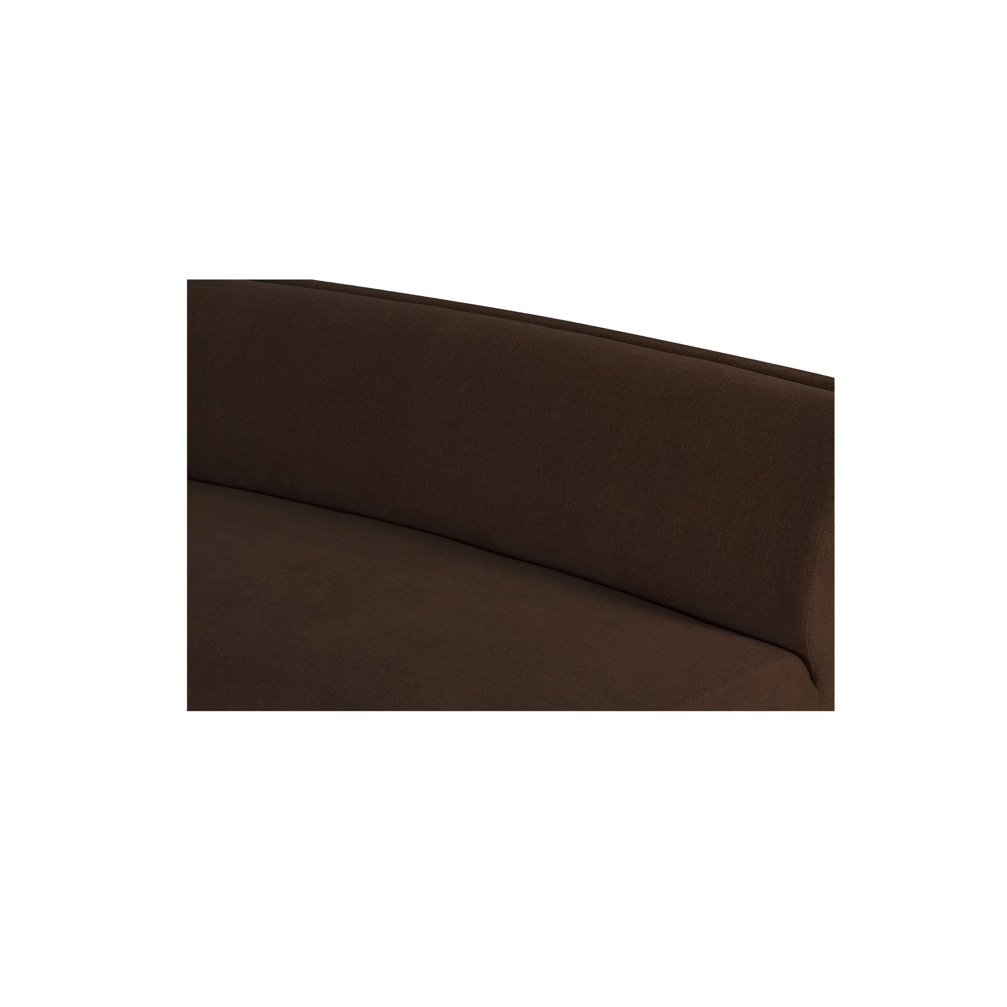 Naomi Dark Brown 2 Piece Convex Modular Sectional - Image 6