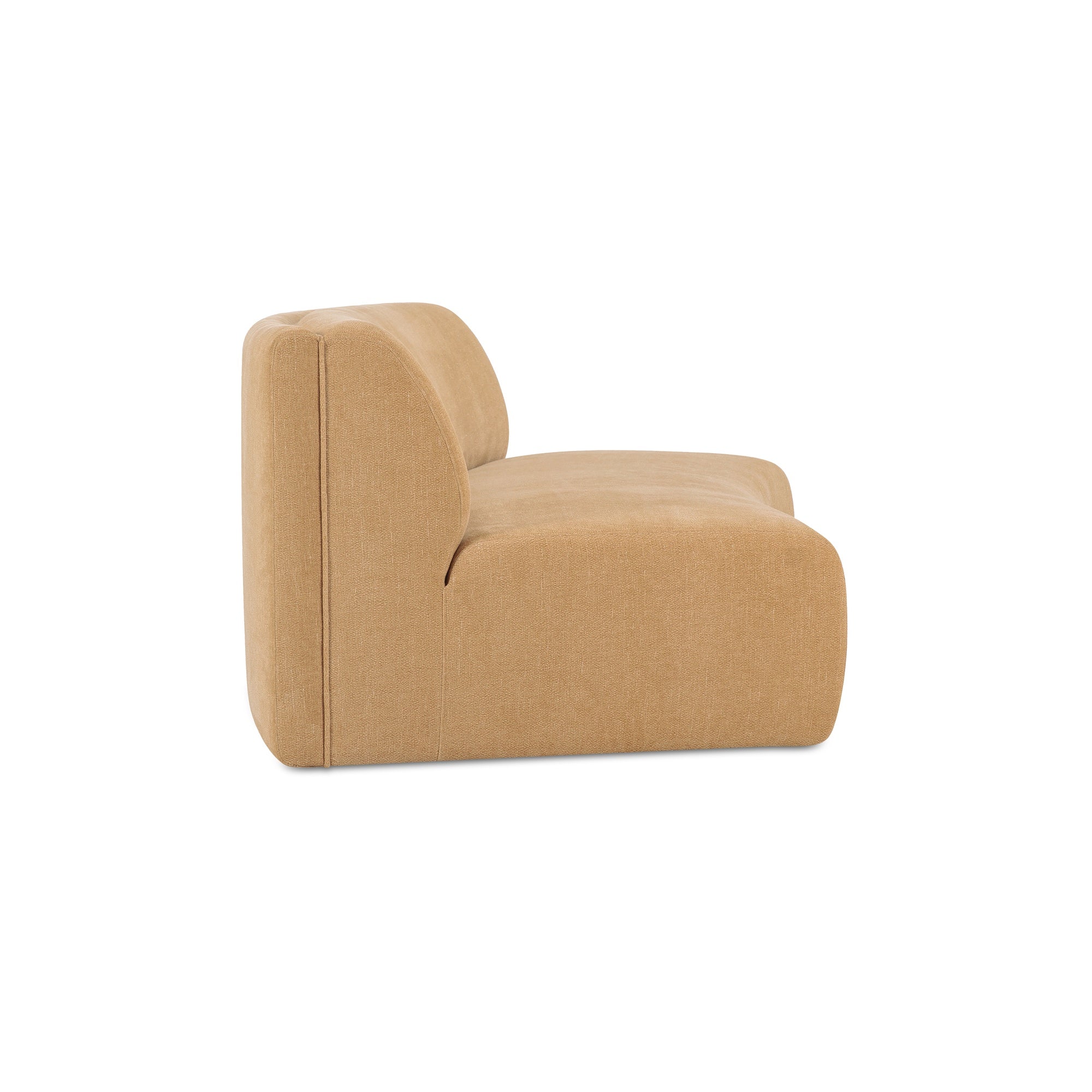 Naomi Golden Yellow Concave Sofa - Image 4