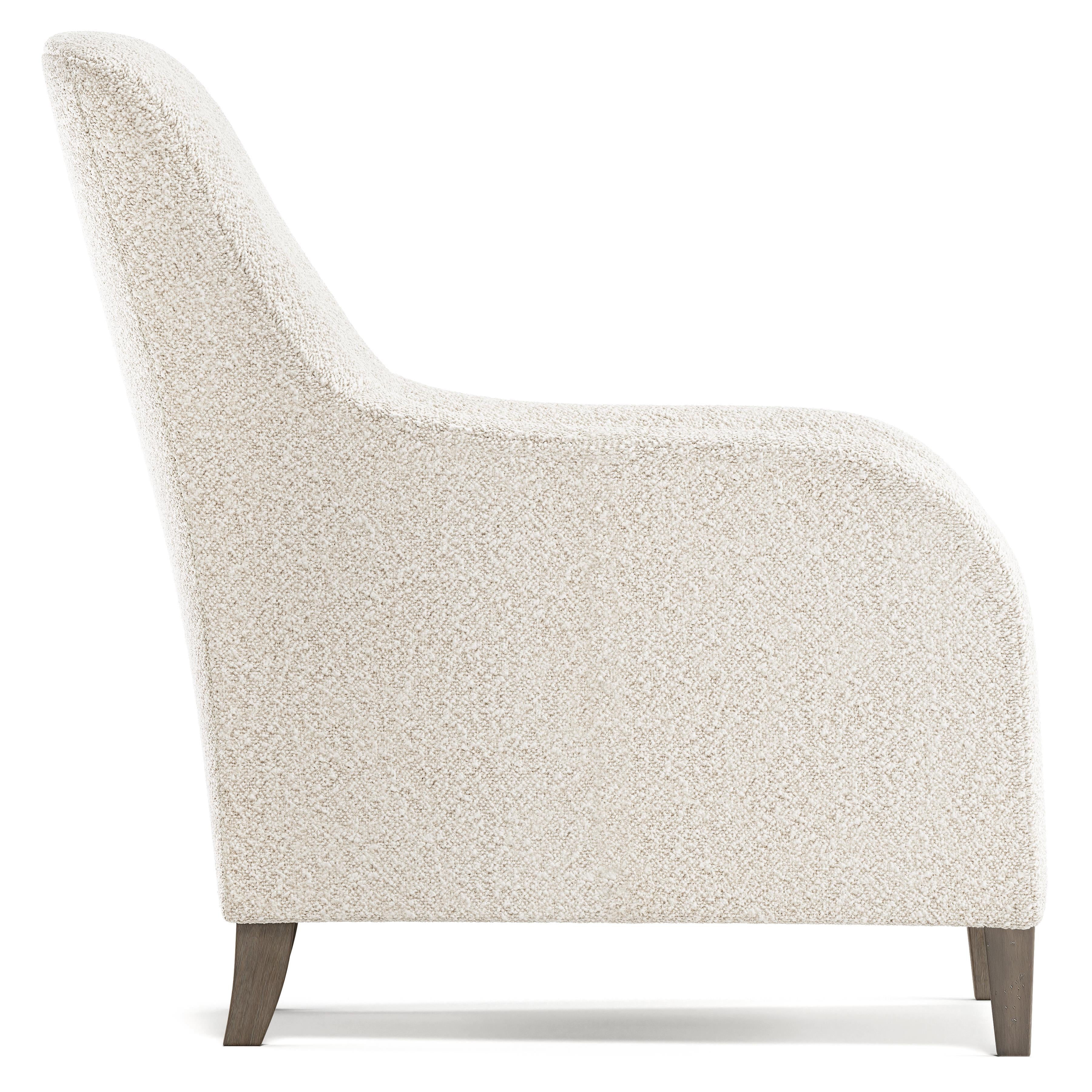 Naomi White/Cream Fabric Chair - Image 2