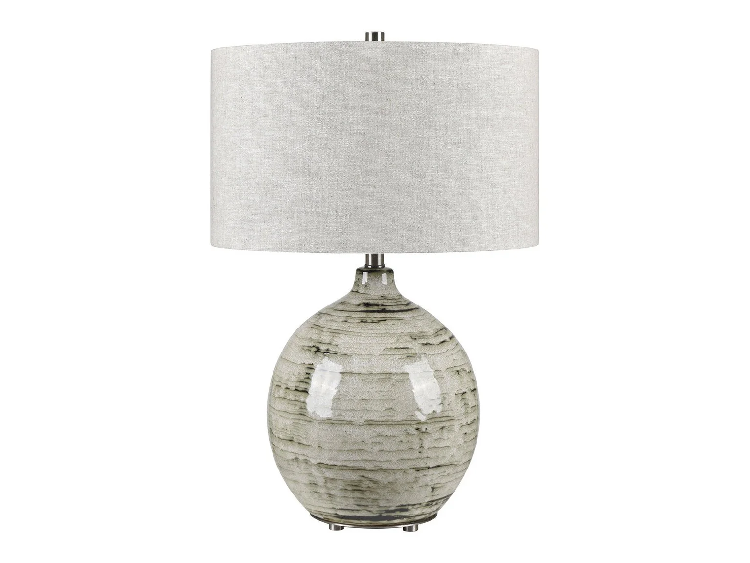 Nathaniel Grey/Silver Table Lamp