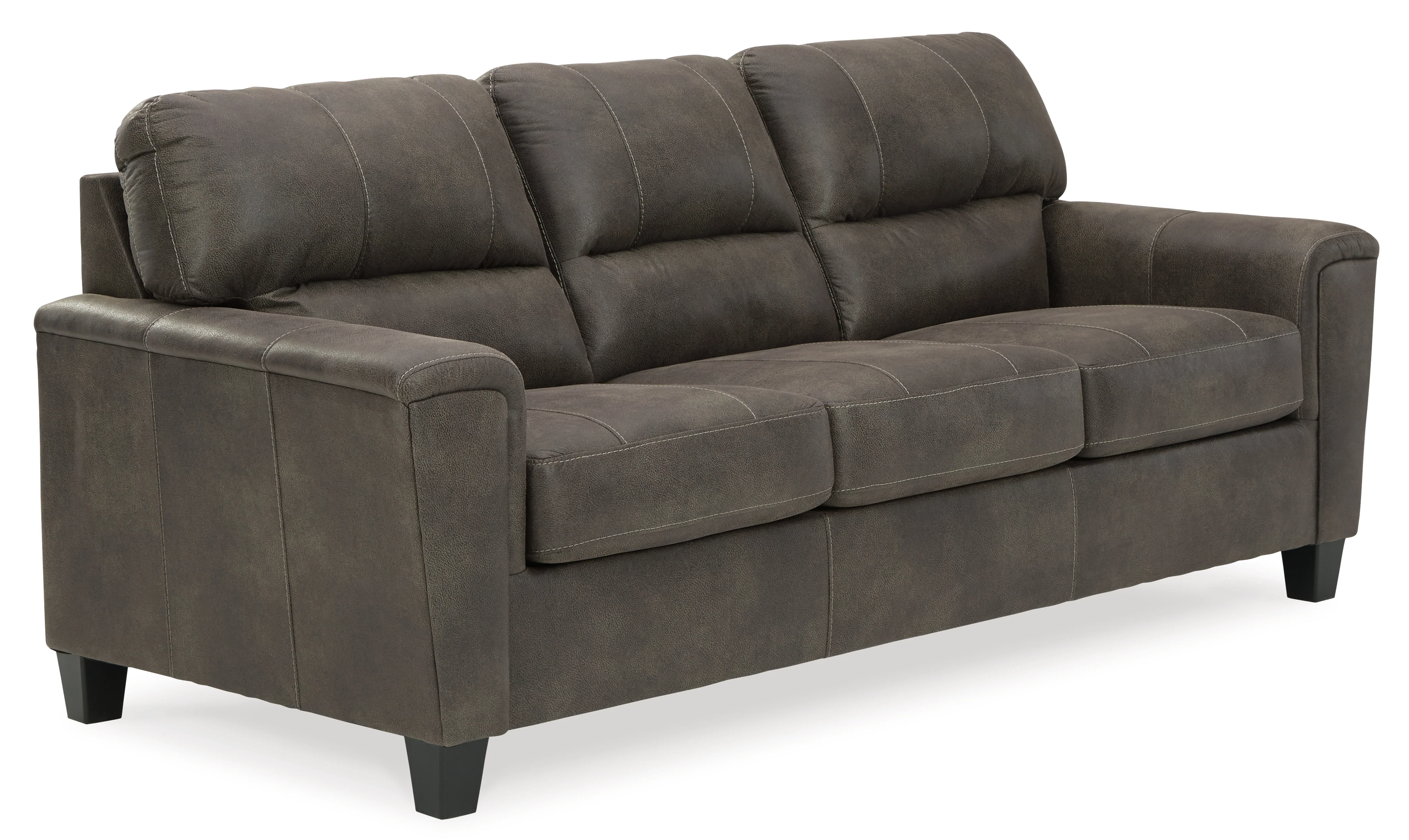Navi Smoke Sofa and Loveseat - Image 3