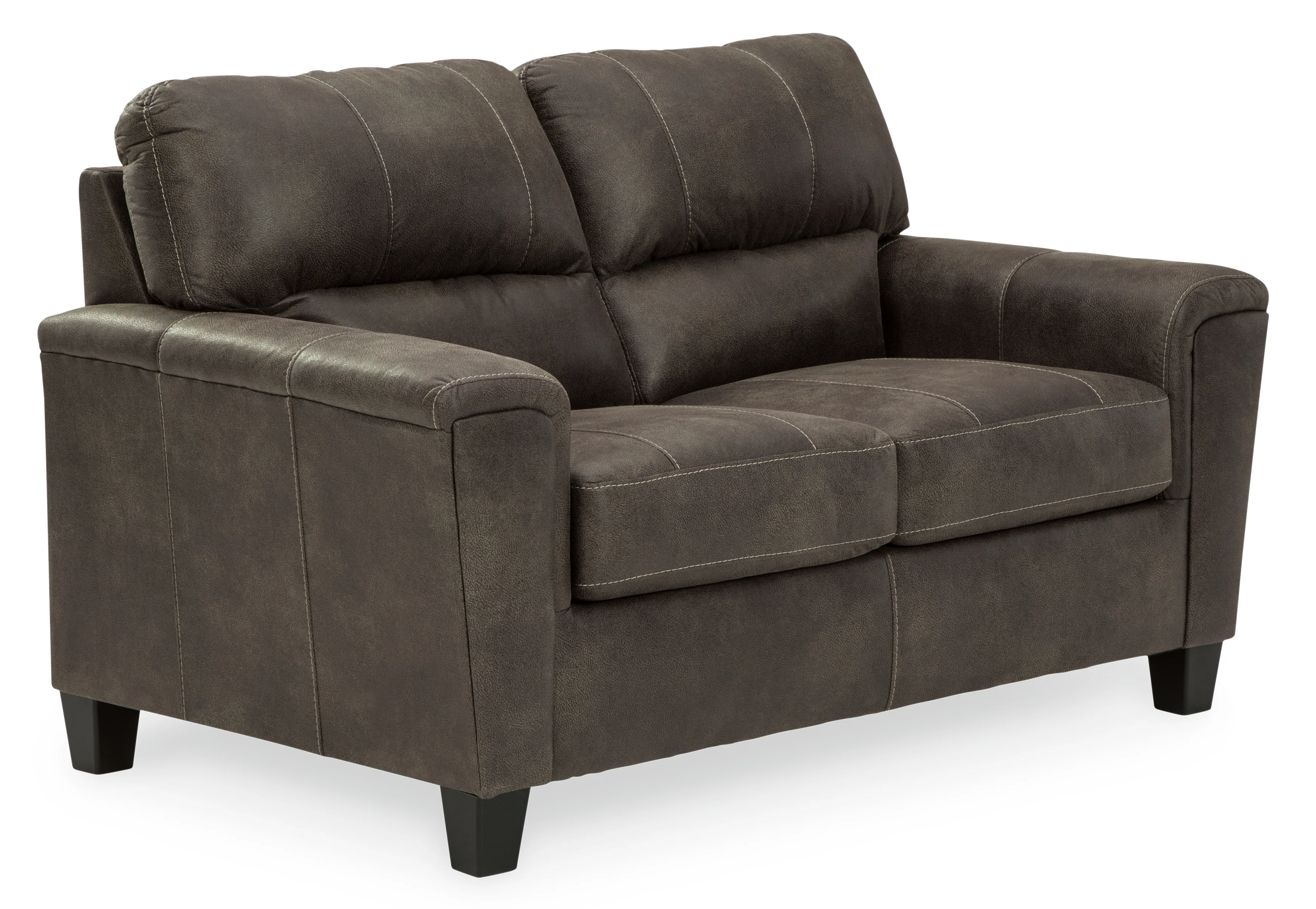 Navi Smoke Sofa and Loveseat - Image 4