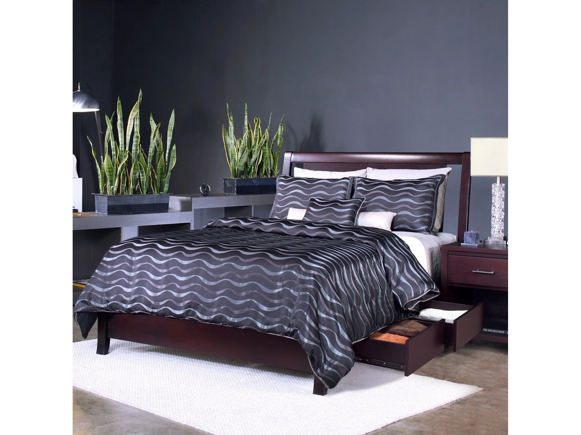 Nevis Full Low Profile Storage Bed in Espresso